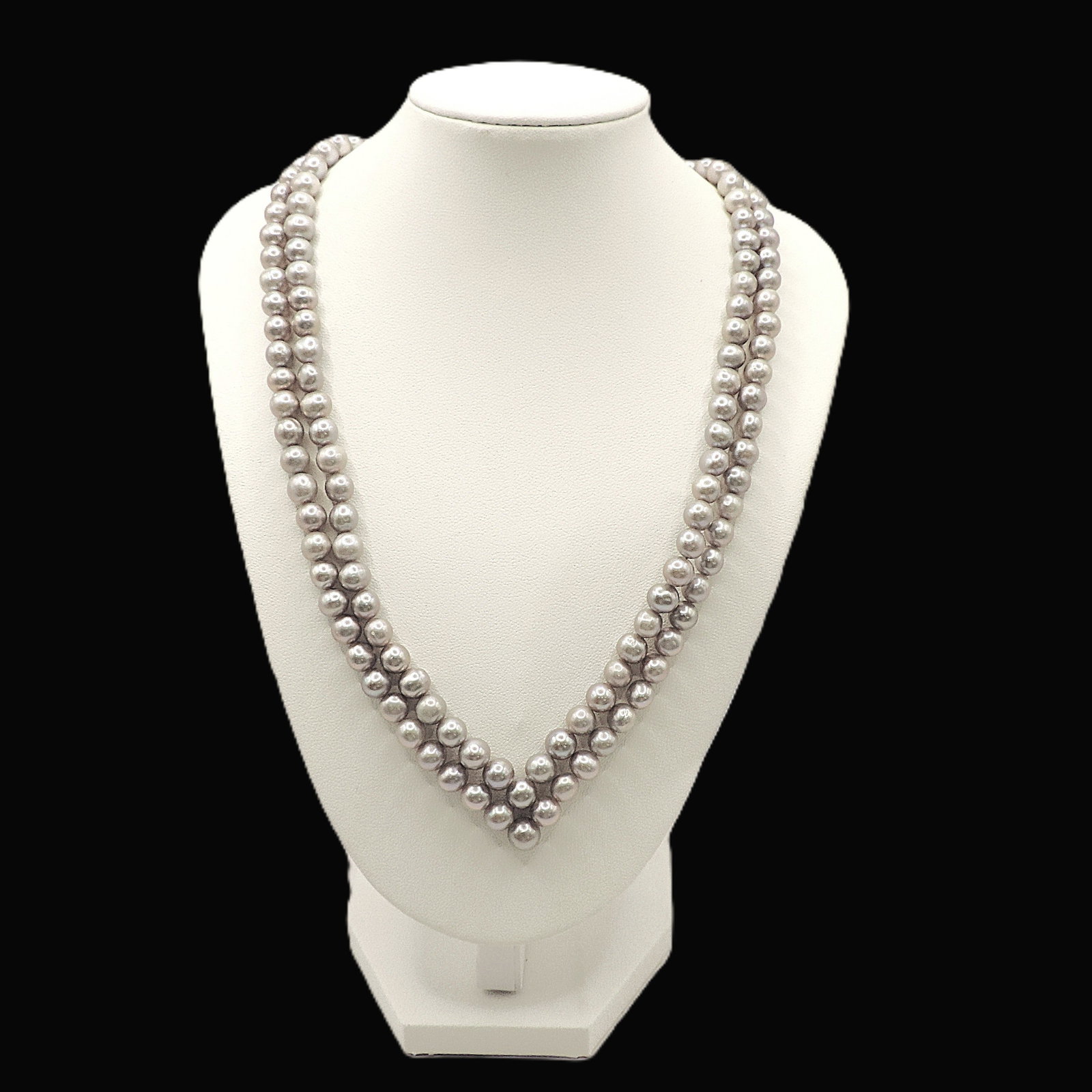 Freshwater Grey Cultured Pearl Necklace New With Gift Box RRP £235.00 - 2