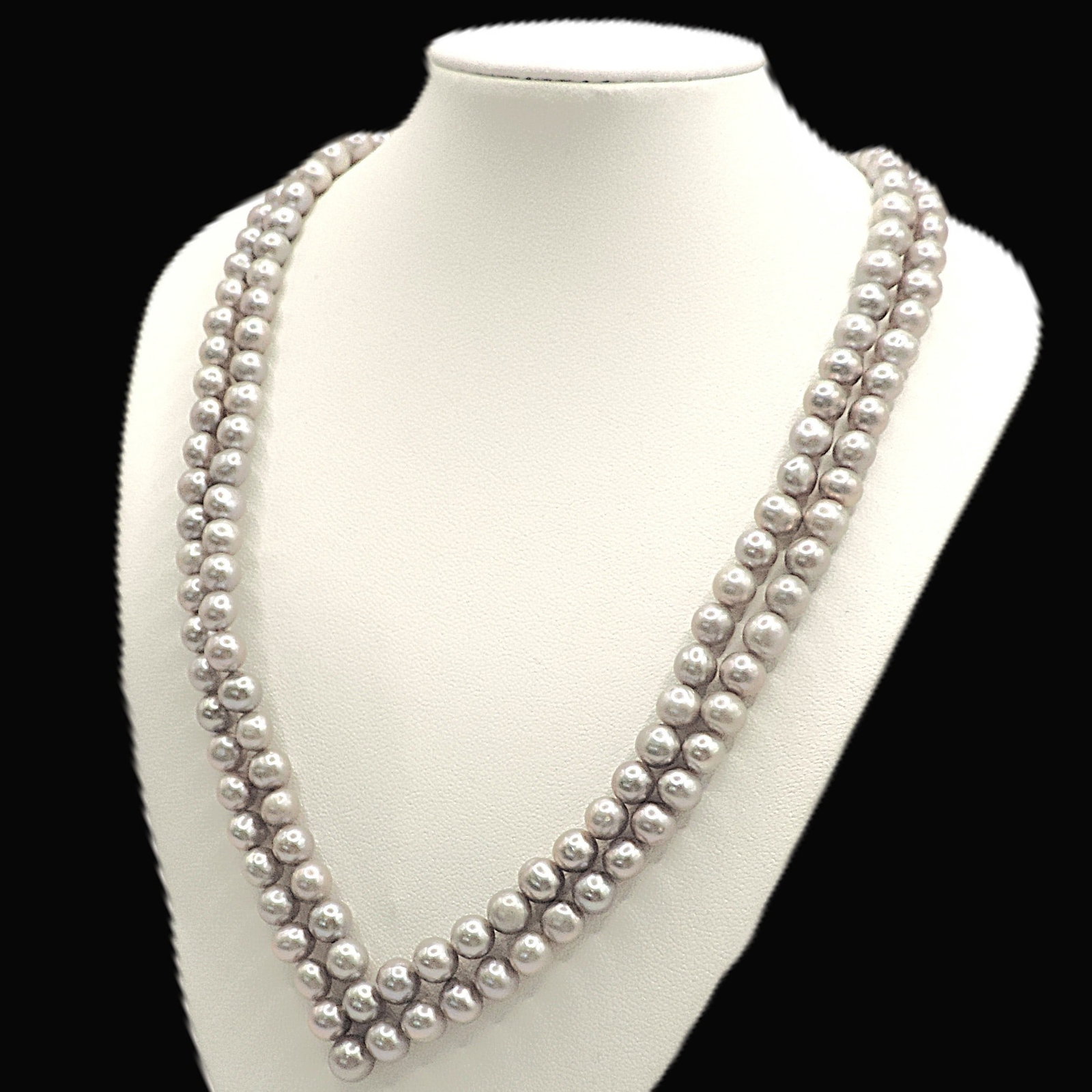 Freshwater Grey Cultured Pearl Necklace New With Gift Box RRP £235.00 - 4