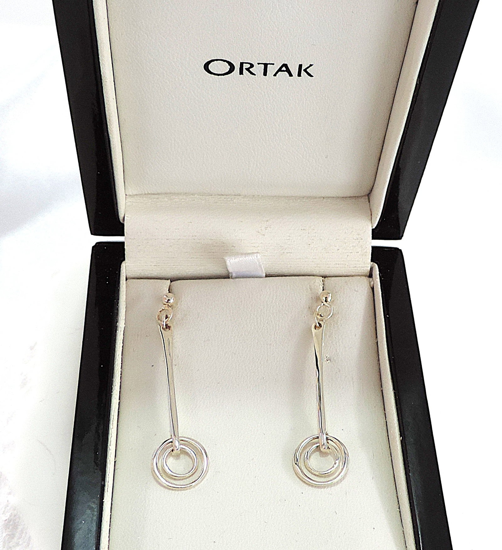 ORTAK Jewellery of Scotland Hand Crafted 925 Silver Drop Earrings - 4
