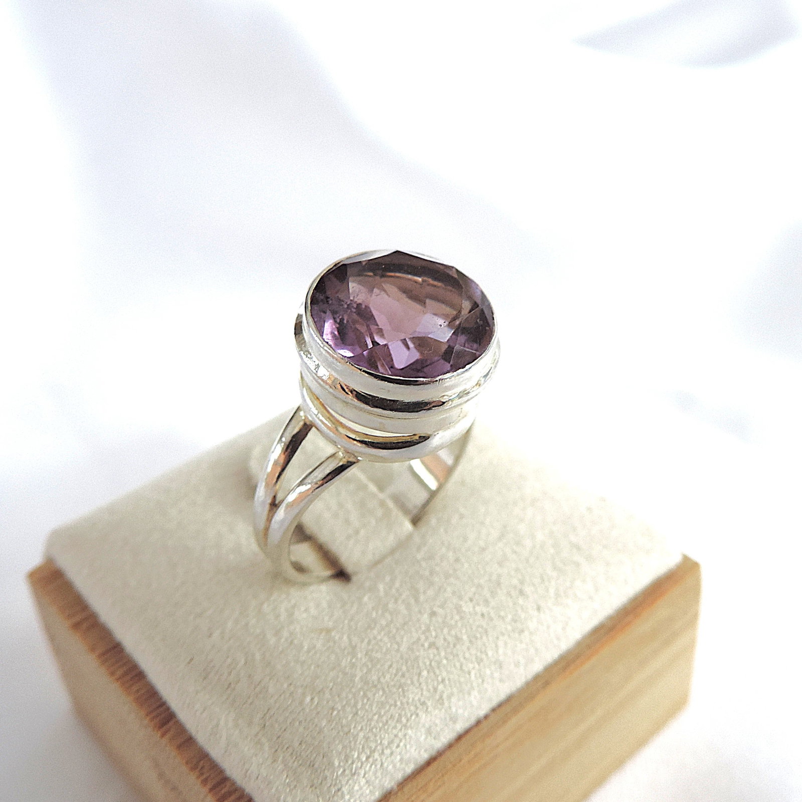 925 Silver 5.5 Carat Amethyst Gemstone Ring - 3