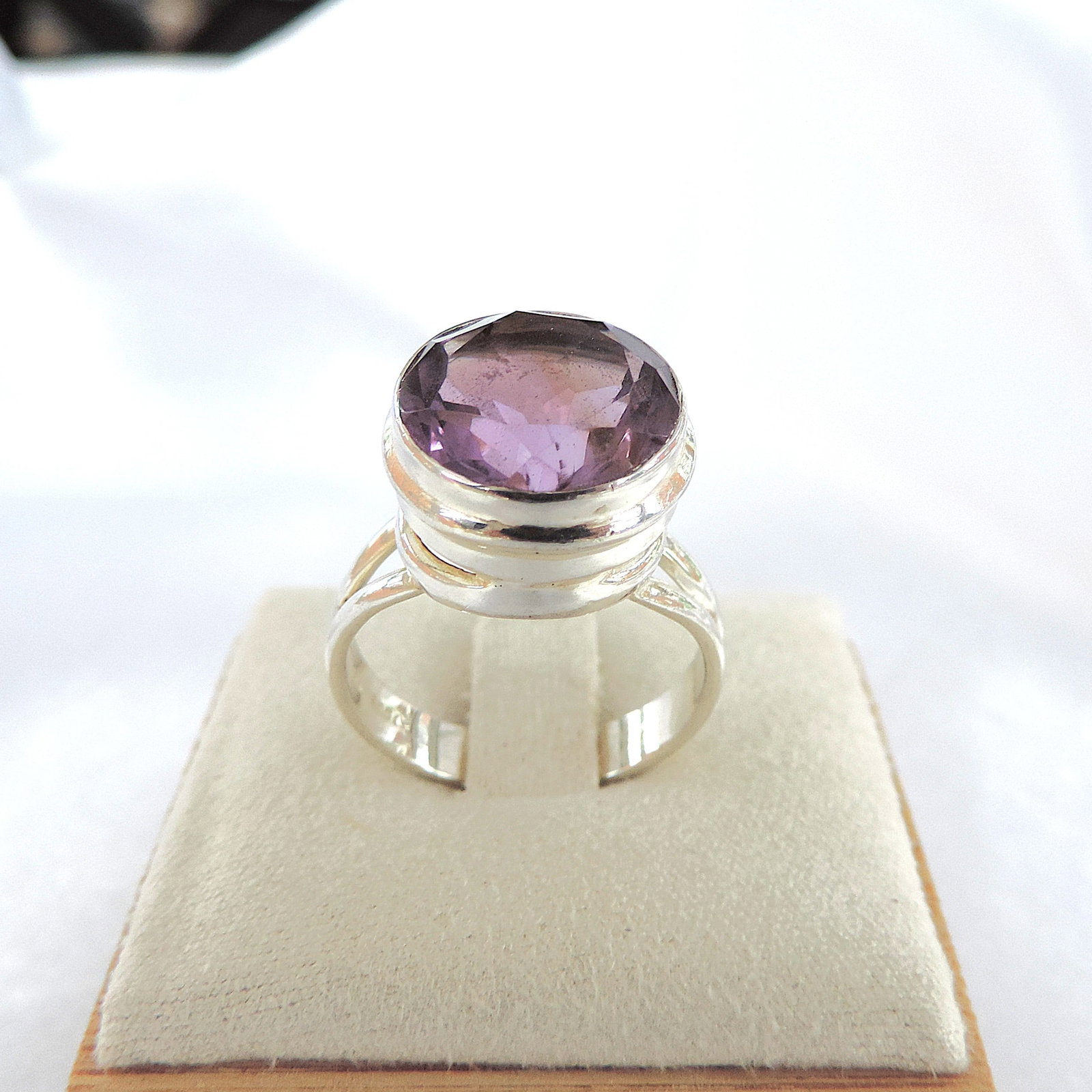925 Silver 5.5 Carat Amethyst Gemstone Ring - 4