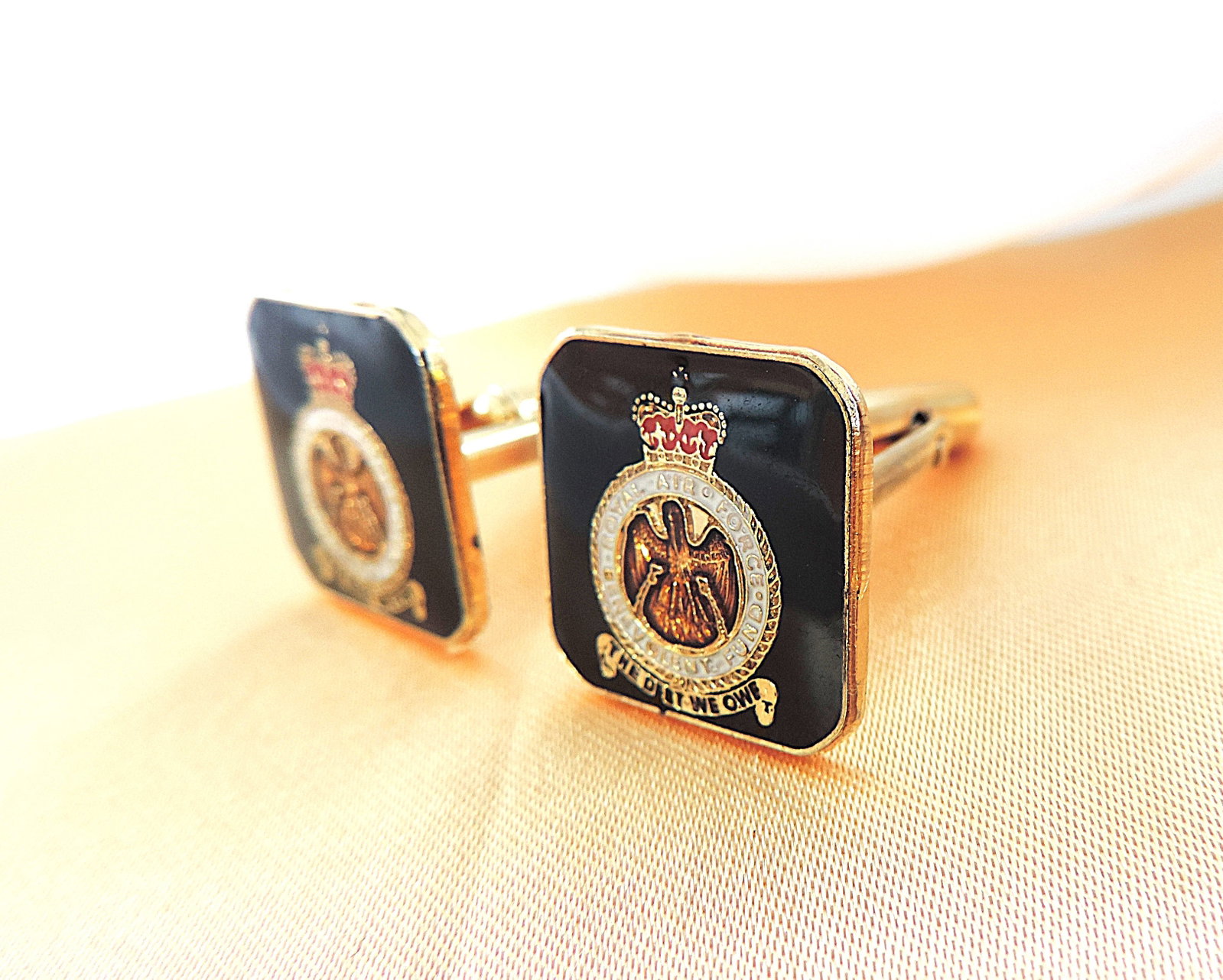 RAF Gilt Enamel Cufflinks - 2