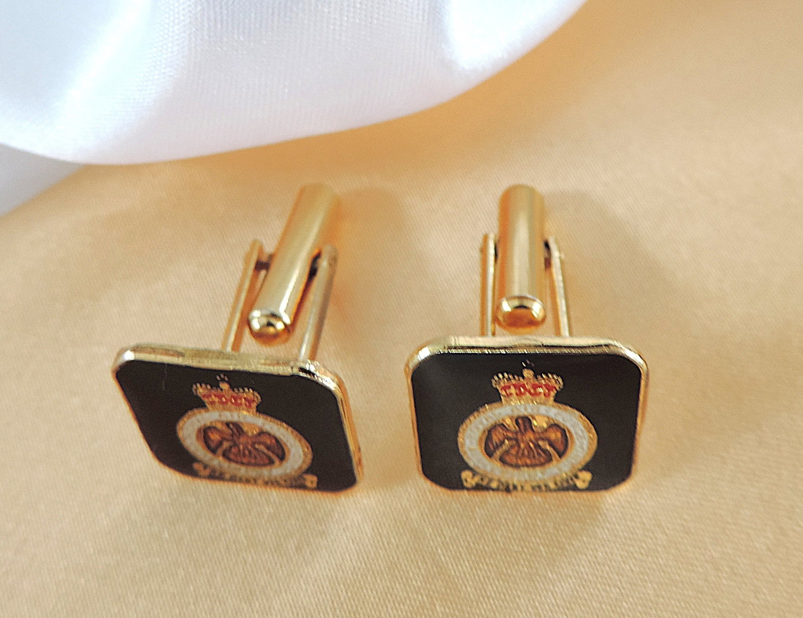 RAF Gilt Enamel Cufflinks - 3