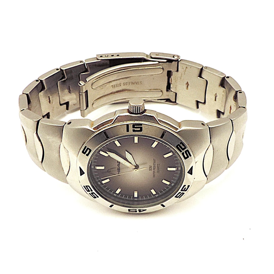 HEAD Quartz Bracelet Watch HD0J93G-01-GC - New Battery Working - 2