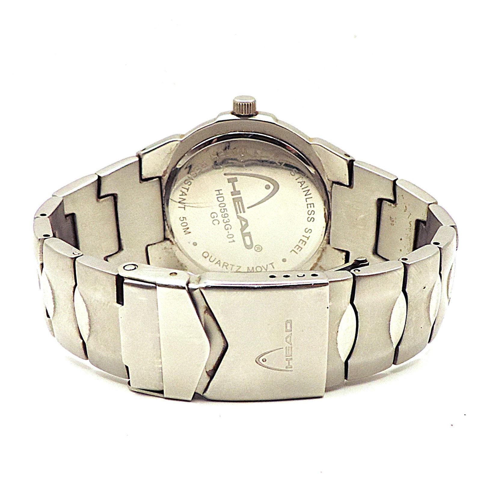 HEAD Quartz Bracelet Watch HD0J93G-01-GC - New Battery Working - 3