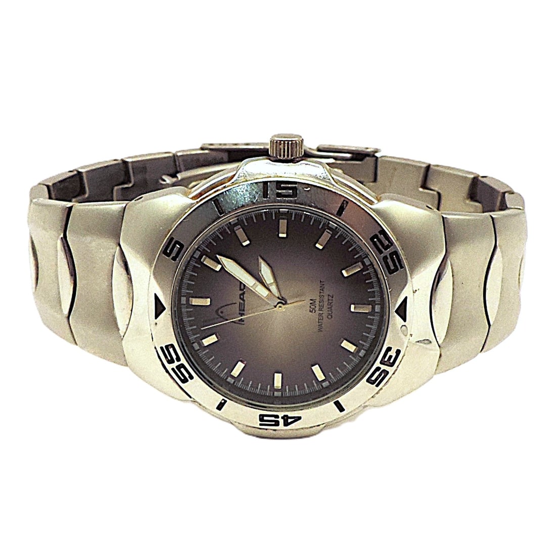 HEAD Quartz Bracelet Watch HD0J93G-01-GC - New Battery Working - 6