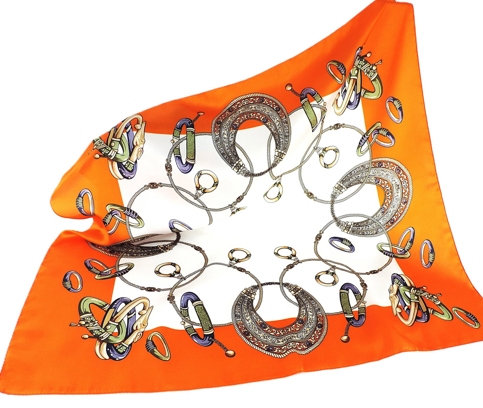 Moneté Paris 100% Silk Contemporary Print Scarf 'New' - 2