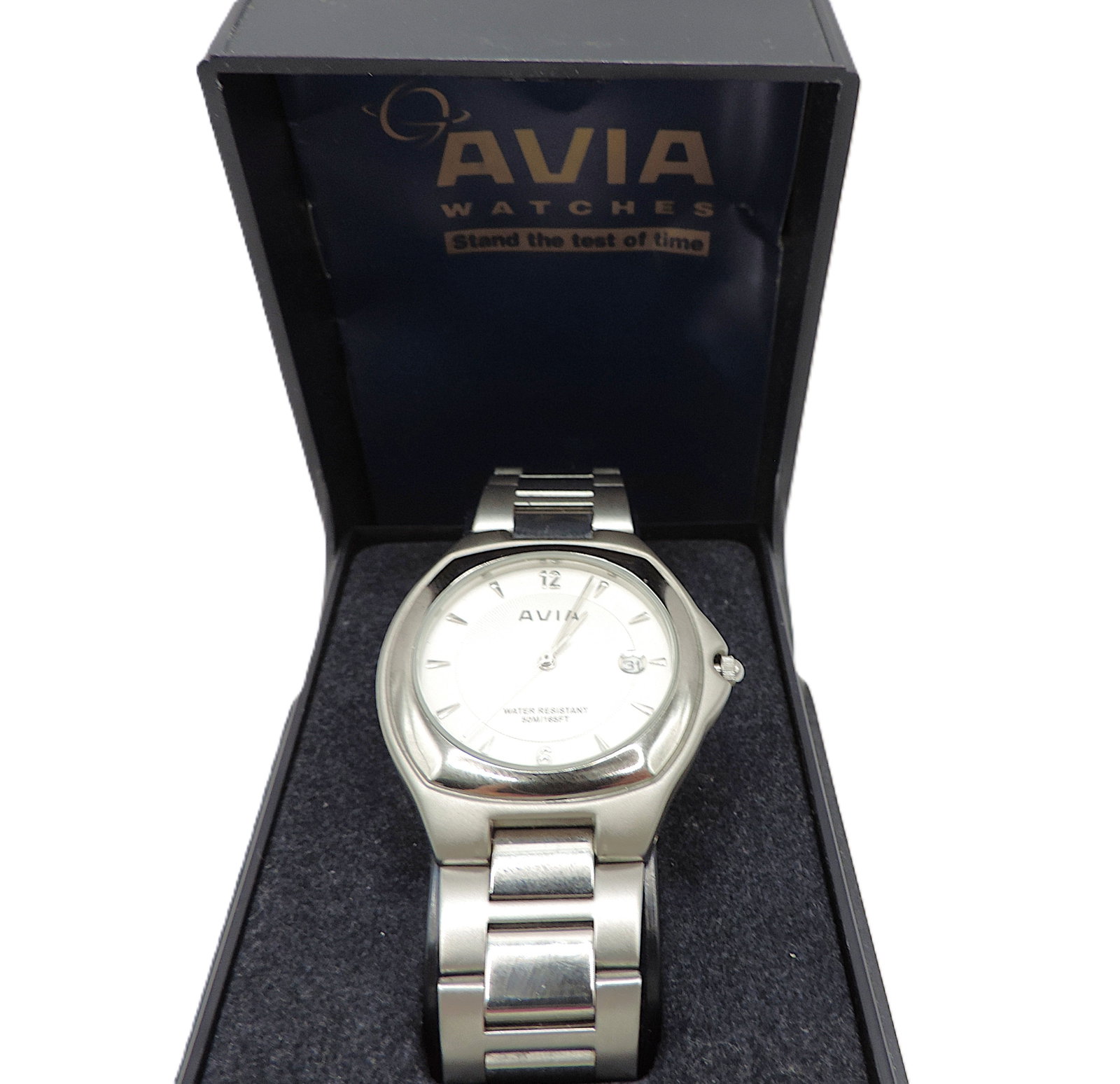 Men's AVIA Quartz Bracelet Watch #103902 - New Battery - 8