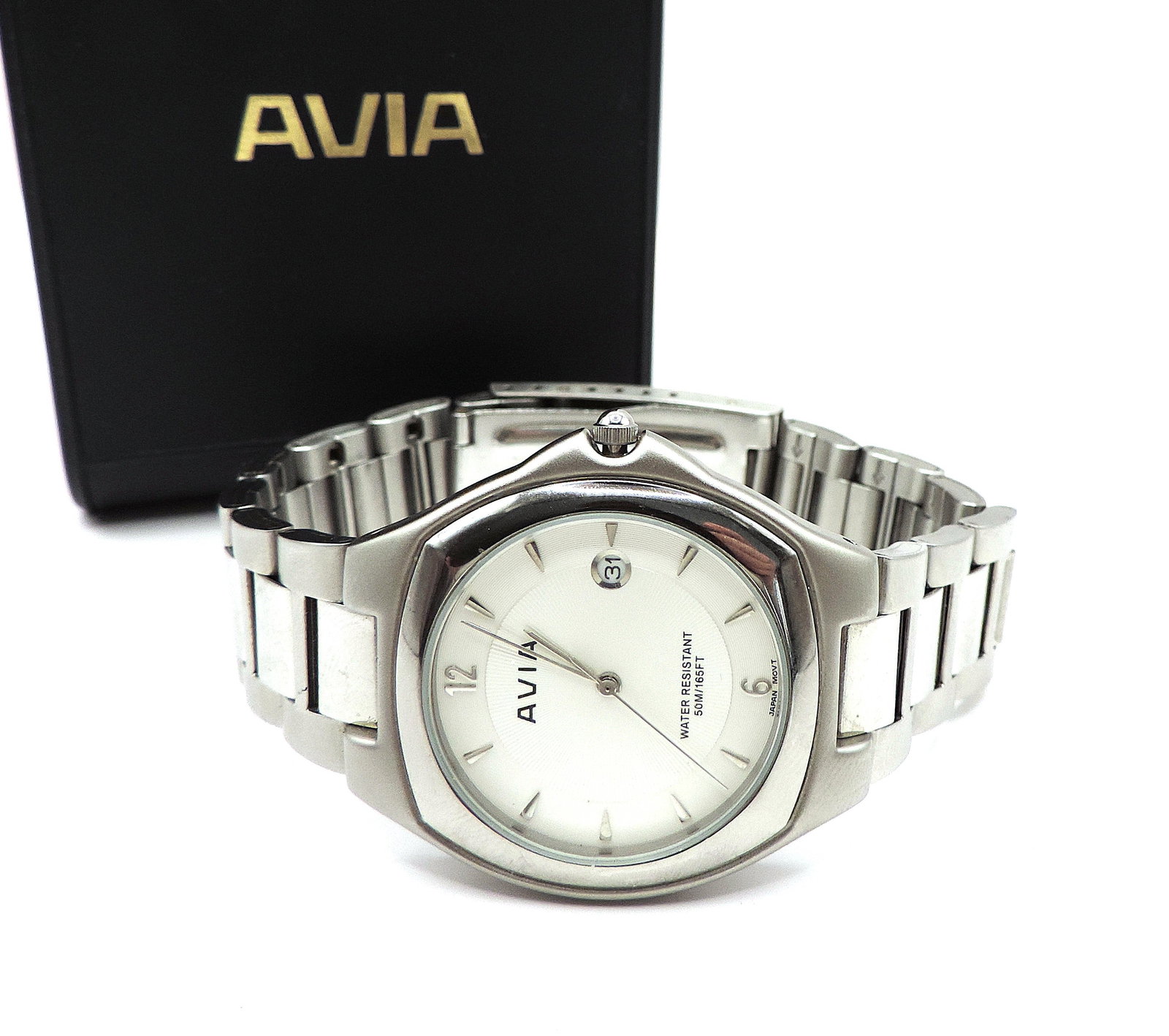 Men's AVIA Quartz Bracelet Watch #103902 - New Battery - 9