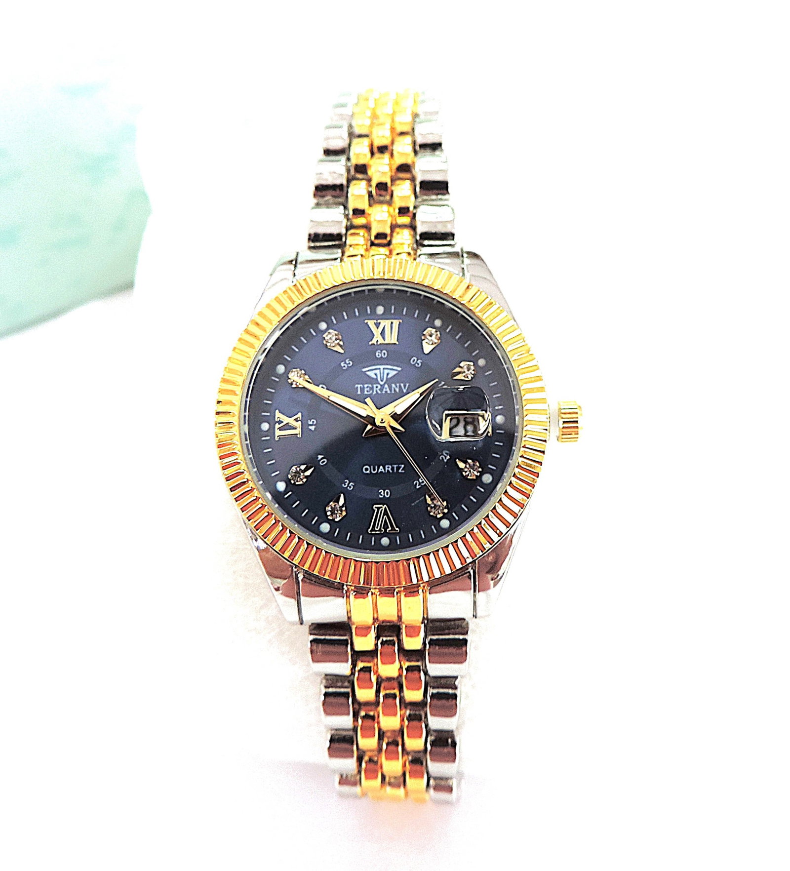 Ladies Two Tone Bracelet Watch Quartz Movement 'New' - 7