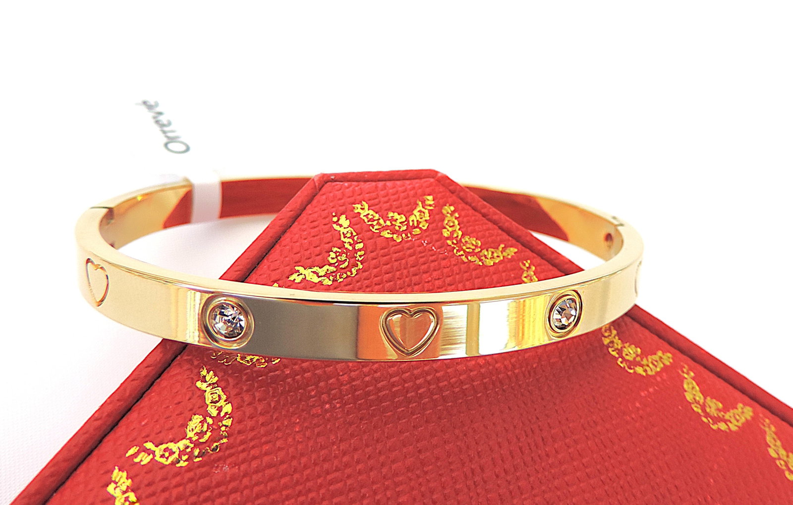 Orrevé 18k Gold Plated Zircon Love Bracelet 'New' - 6