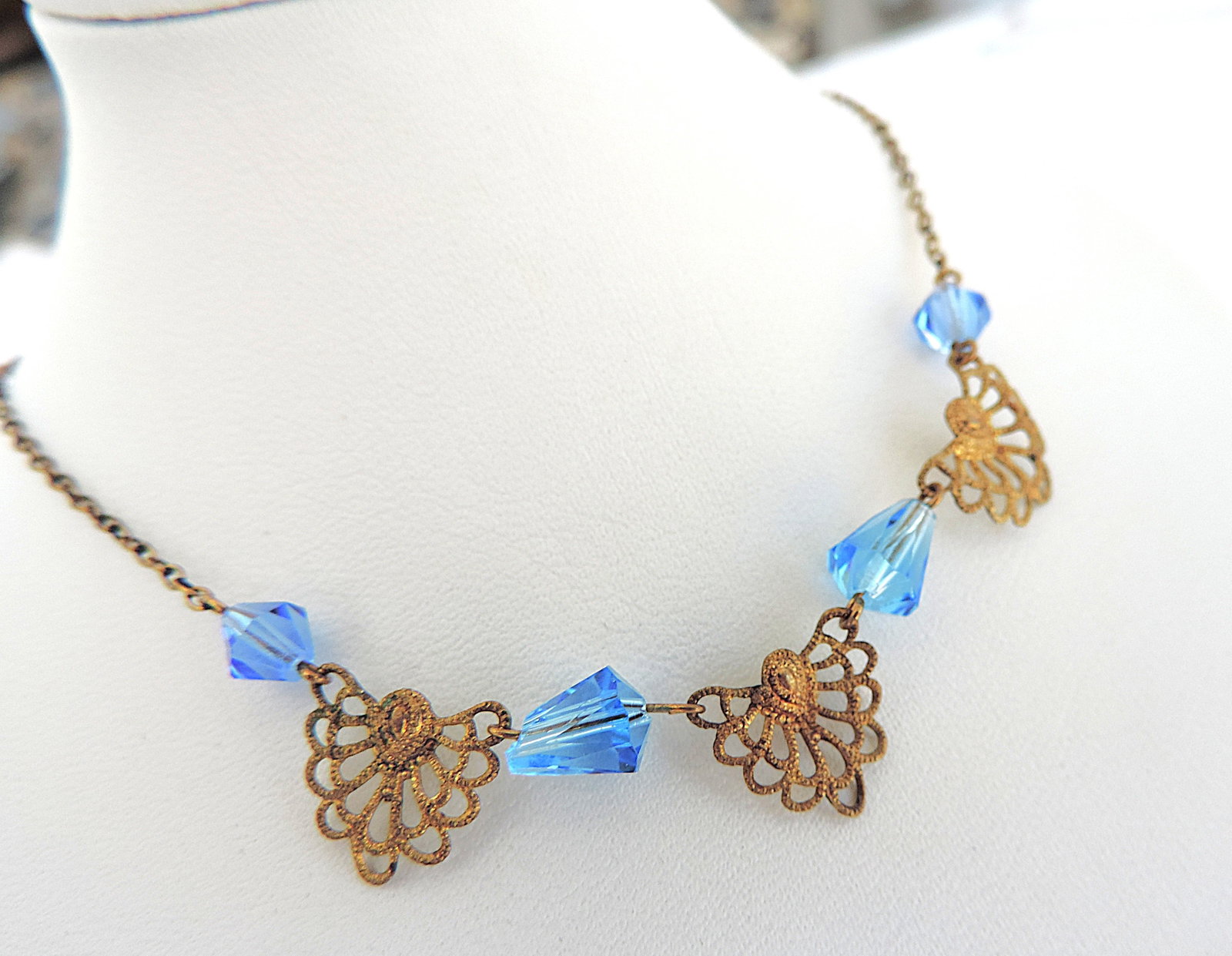 Vintage Art Deco Necklace Circa 1930's - 2