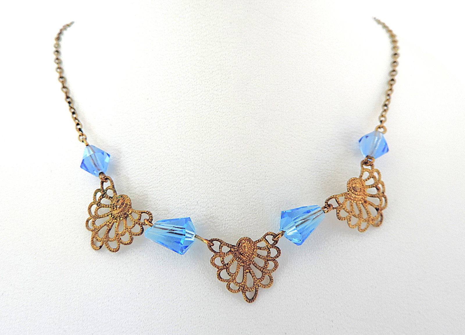 Vintage Art Deco Necklace Circa 1930's - 3