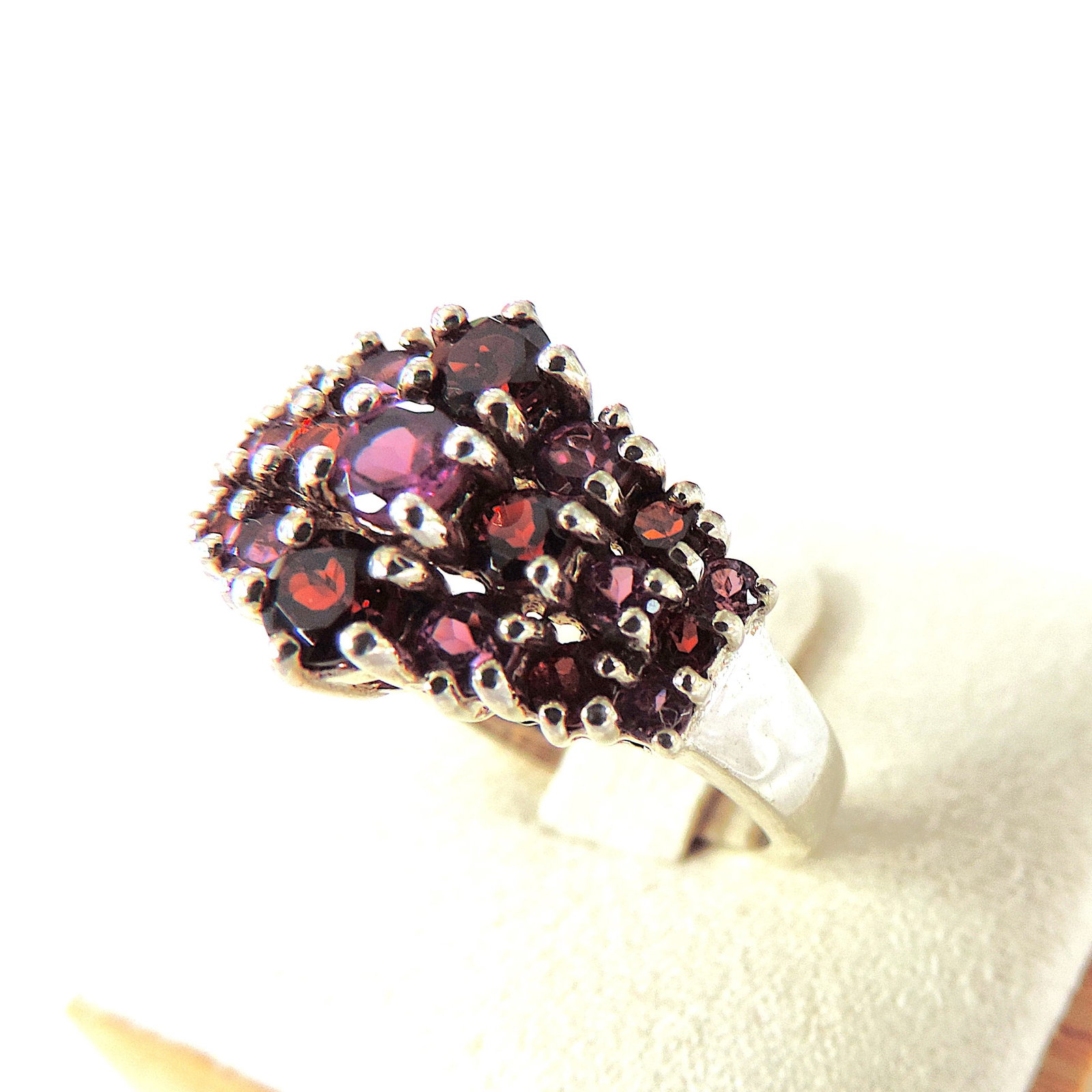 925 Silver Pink & Purple Tourmaline Gemstone Ring 'New' - 2