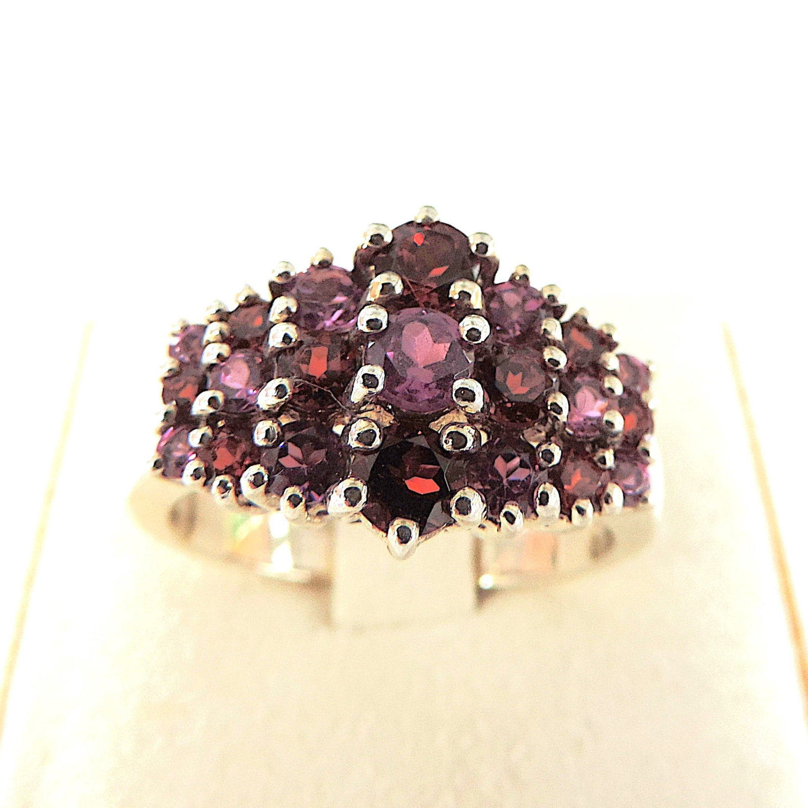 925 Silver Pink & Purple Tourmaline Gemstone Ring 'New' - 4
