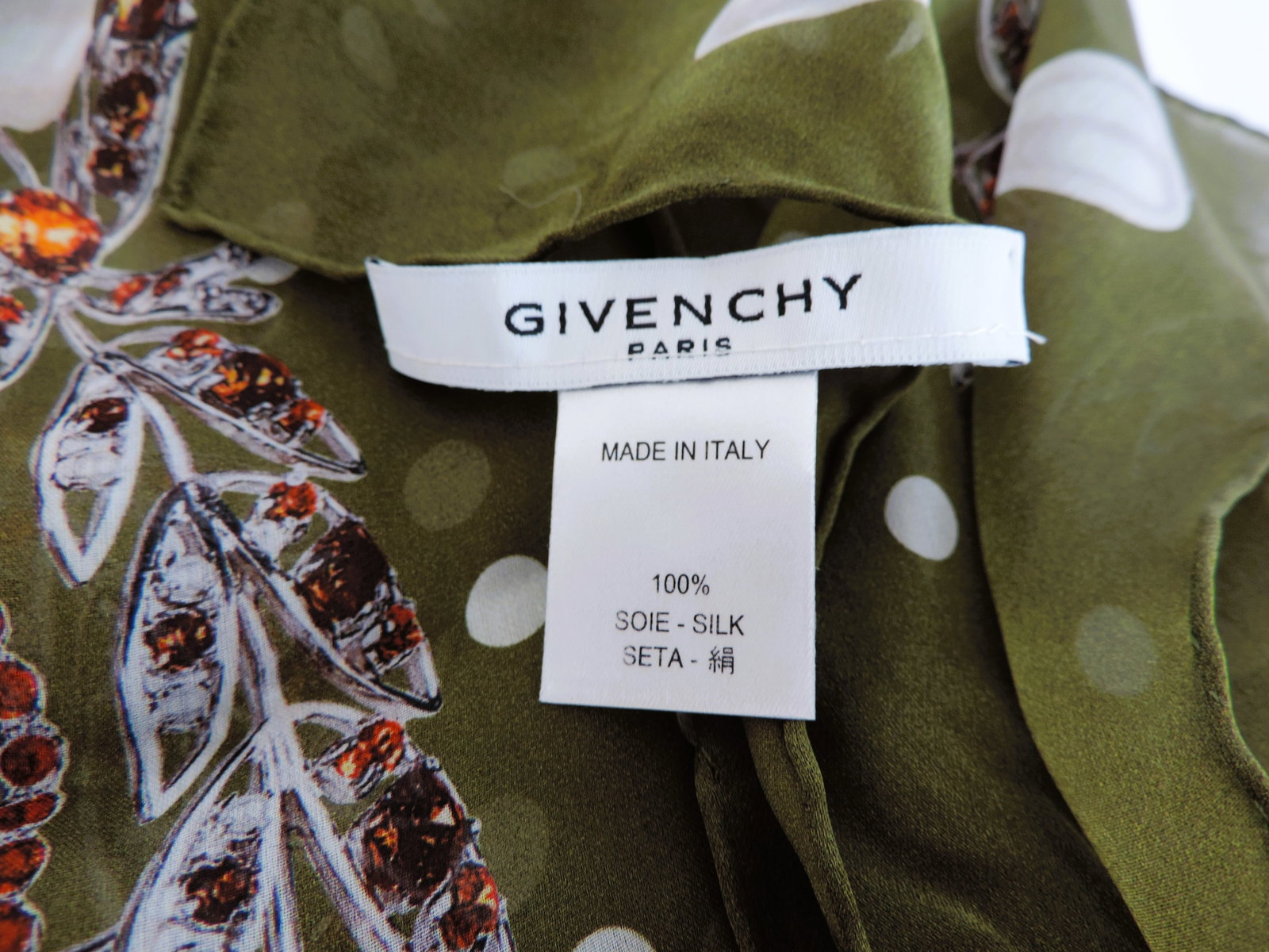 Givenchy Paris Silk Chiffon Scarf - Large 193x66cm - 3