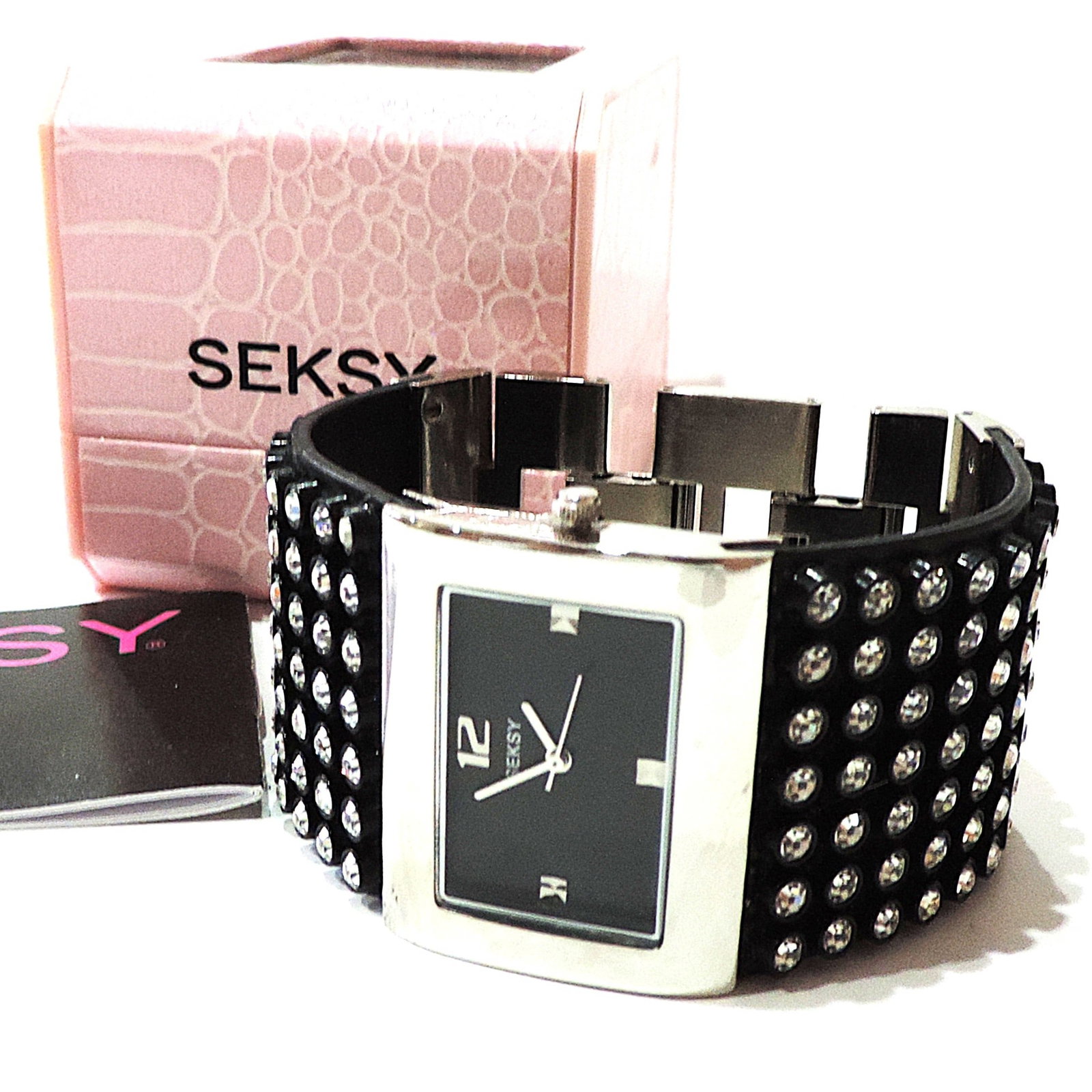 SEKONDA Seksy Swarovski Crystal Quartz Watch - 7