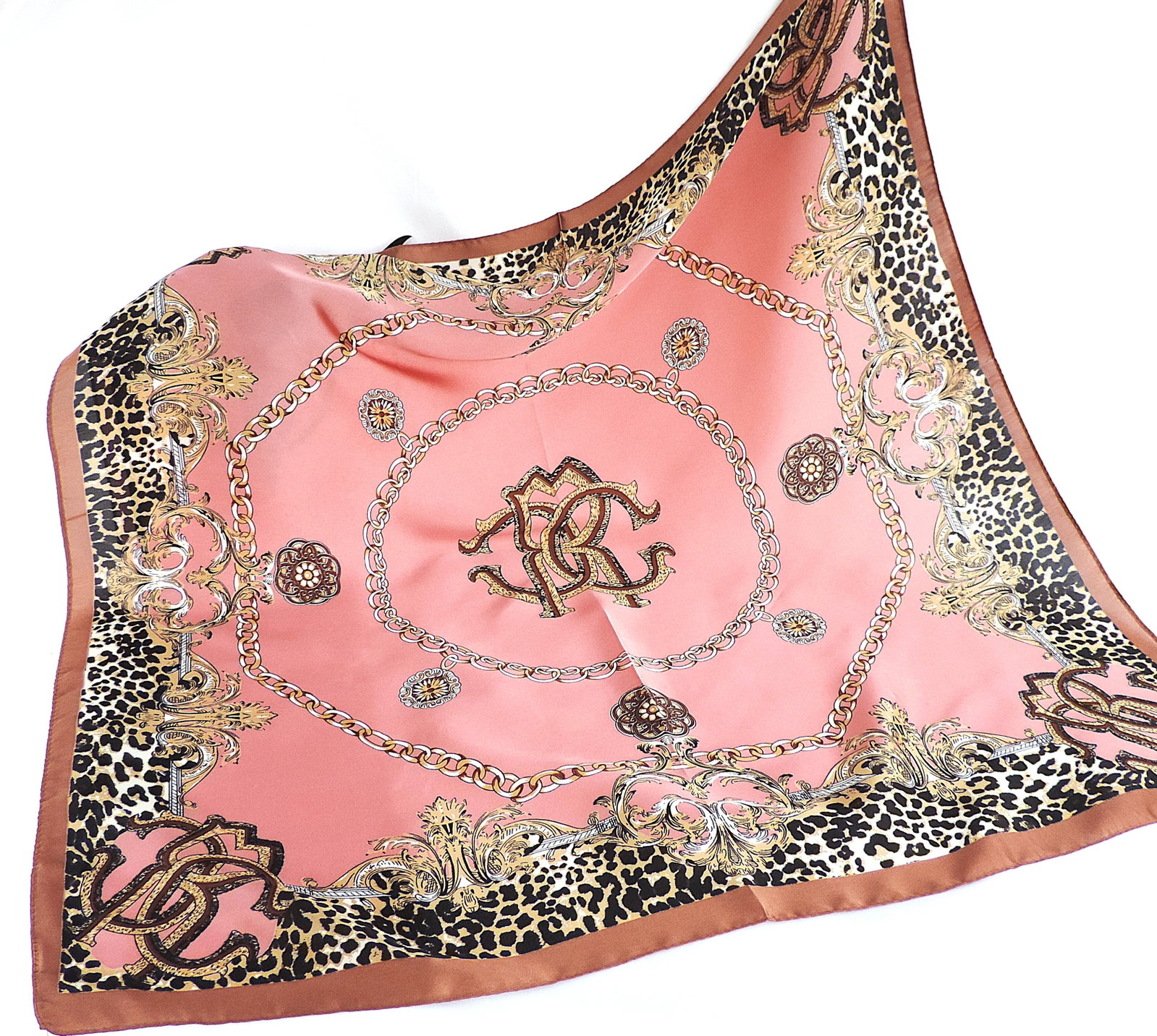 Moneté Paris 100% Silk Renaissance Style Print Scarf 'New' - 3