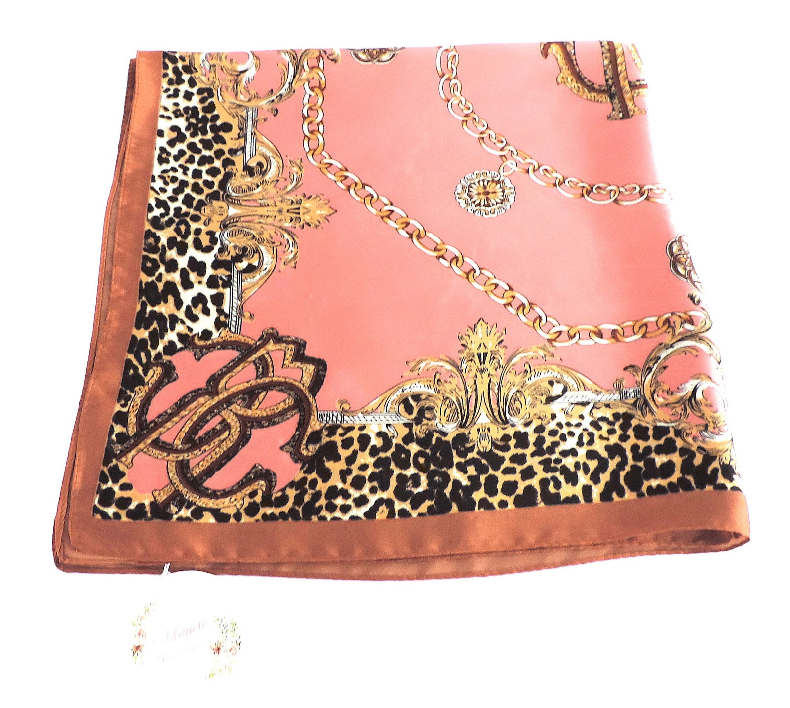 Moneté Paris 100% Silk Renaissance Style Print Scarf 'New' - 5