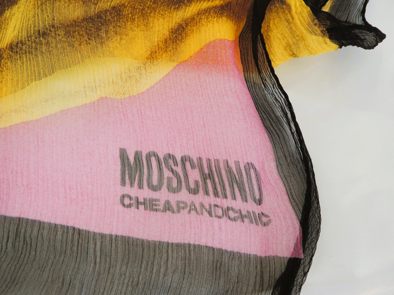 Moschino Silk Chiffon Scarf 172x60cm - 3