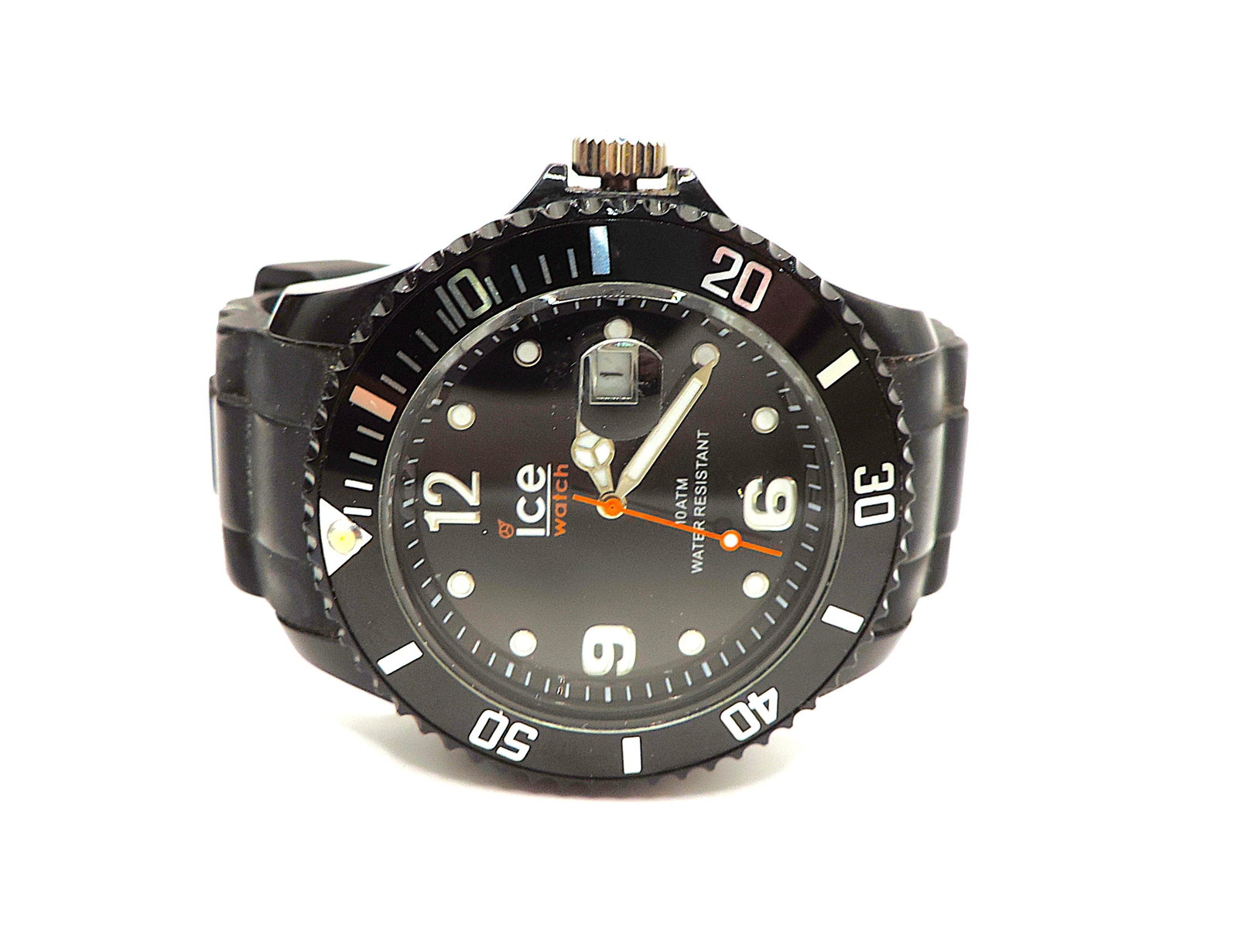 ICE Watch Men's Quartz Watch Black Silicone Strap - New Battery - 2