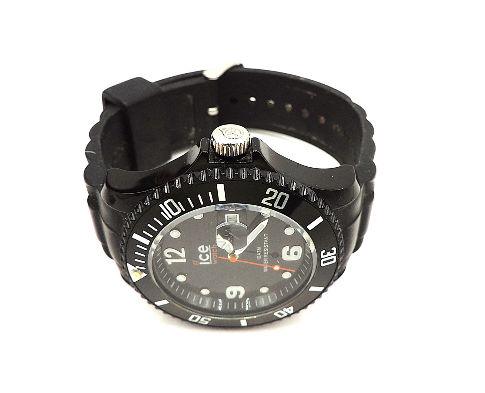 ICE Watch Men's Quartz Watch Black Silicone Strap - New Battery - 3