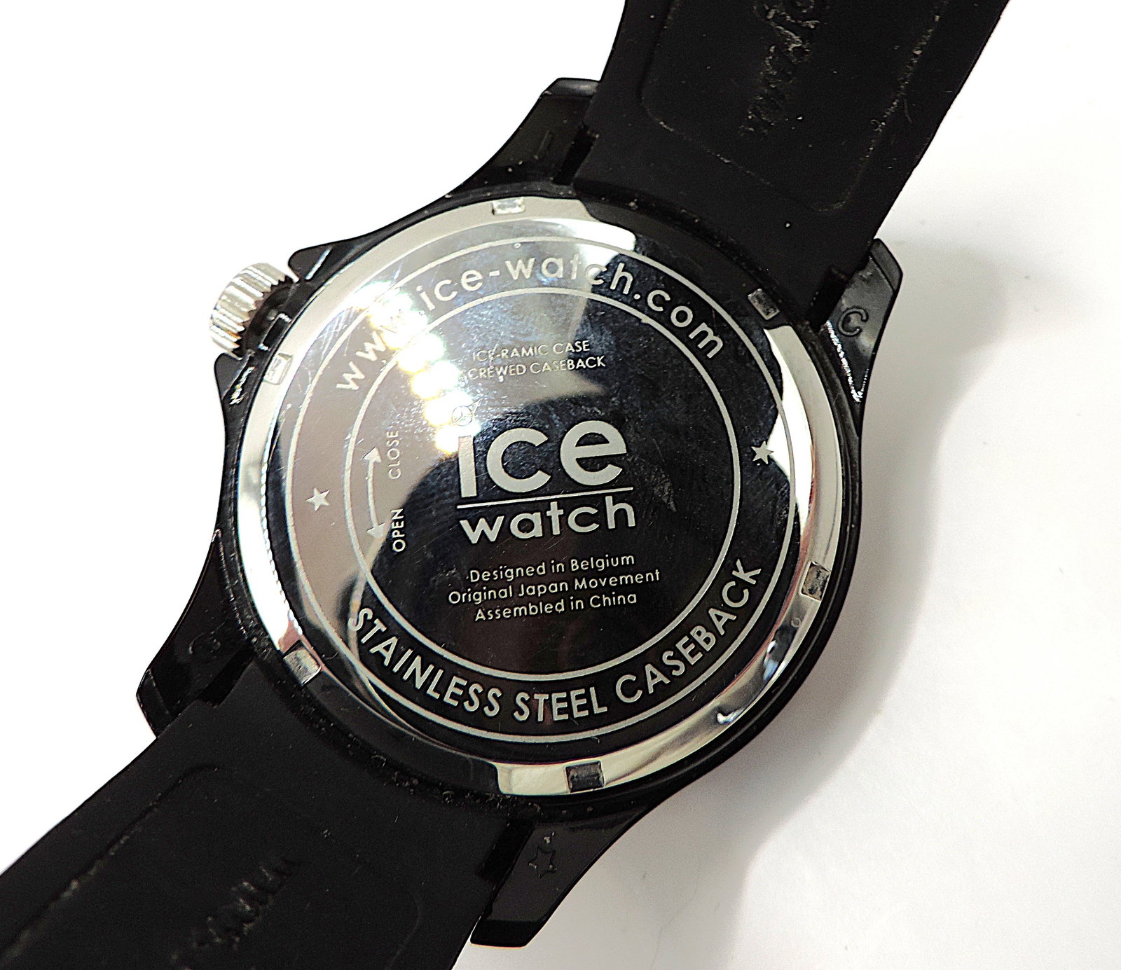 ICE Watch Men's Quartz Watch Black Silicone Strap - New Battery - 6