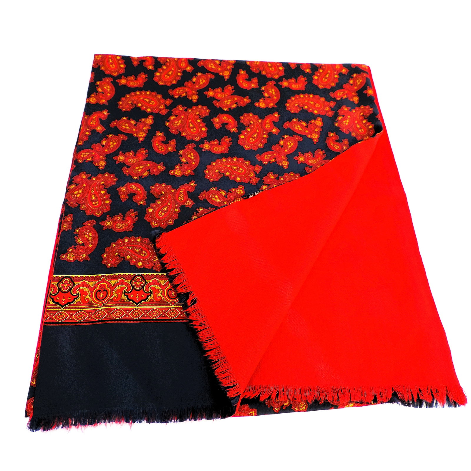 'New' Men's Made In Italy Designer Silk Scarf - 2