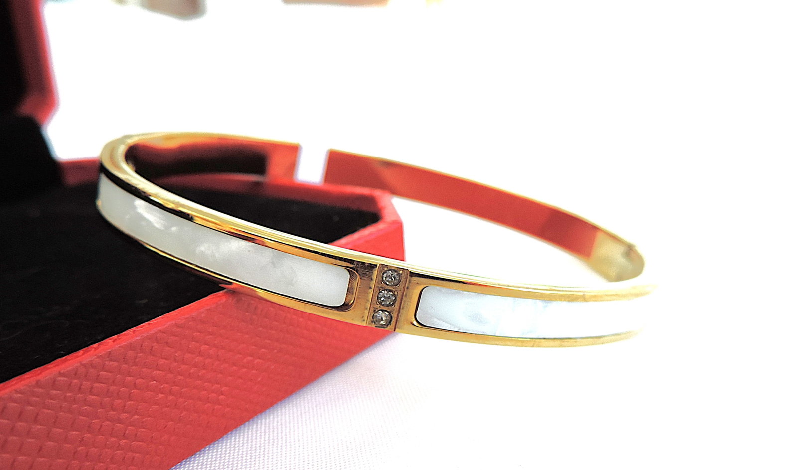 Orrevé 18k Gold Plated Zircon Bracelet 'New' - 3