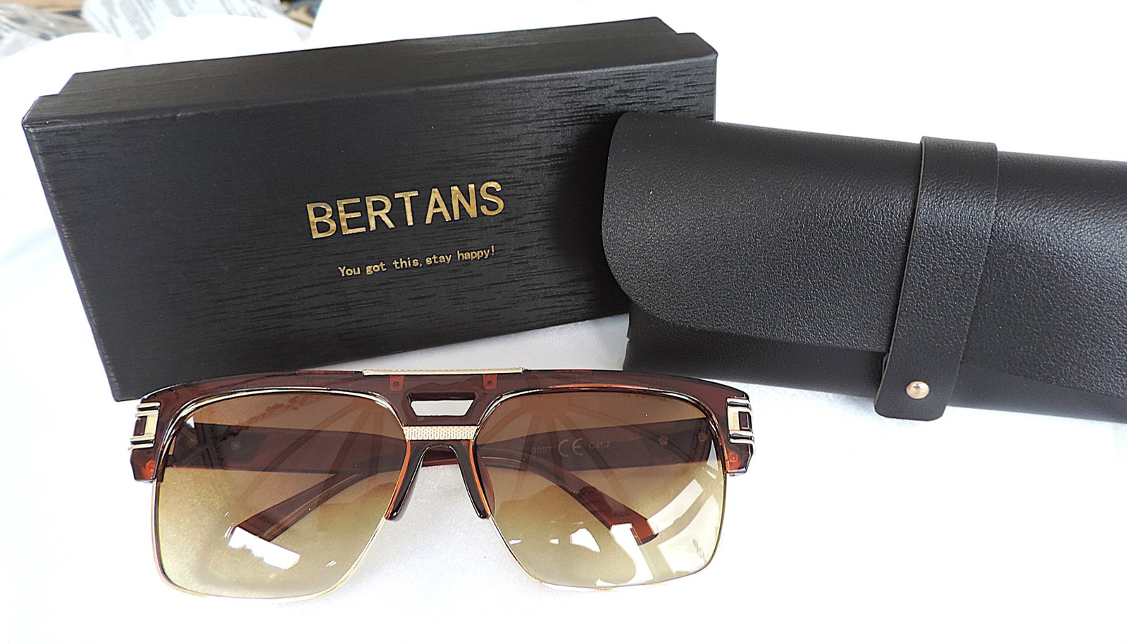 BERTANS Retro Large Oversize Sunglasses Unisex 'New' - 2