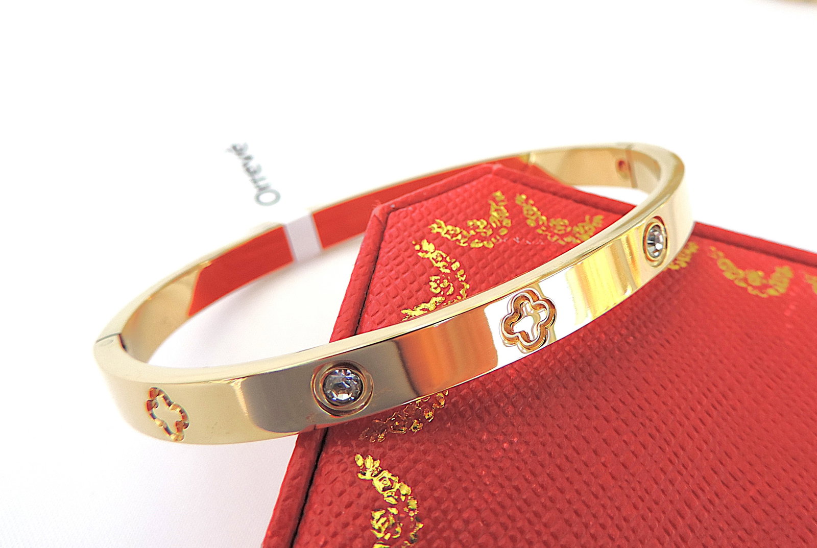 Orrevé 18k Gold Plated Zircon Gemstone Bracelet 'New' - 4
