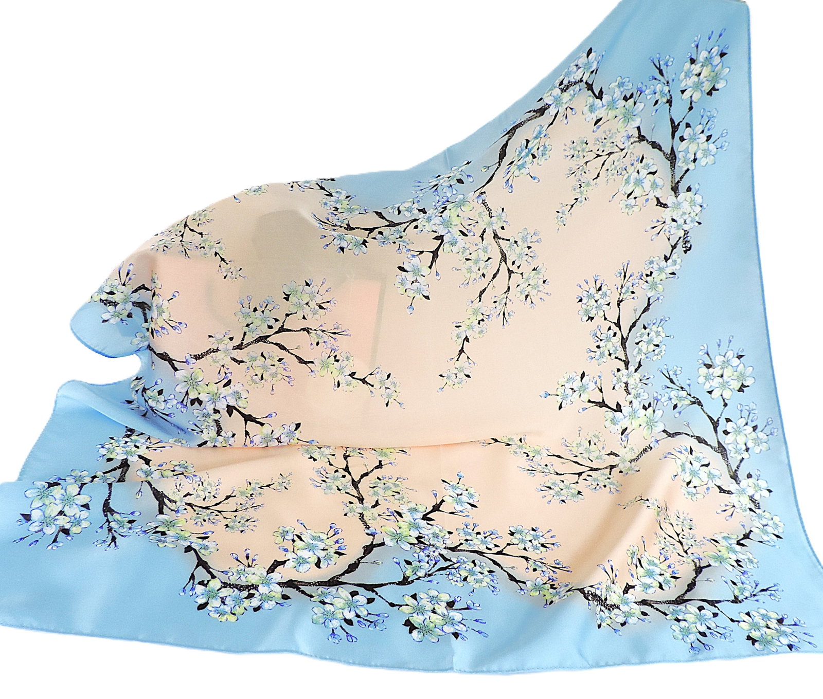 Moneté Paris 100% Silk Floral Print Scarf 'New' - 2
