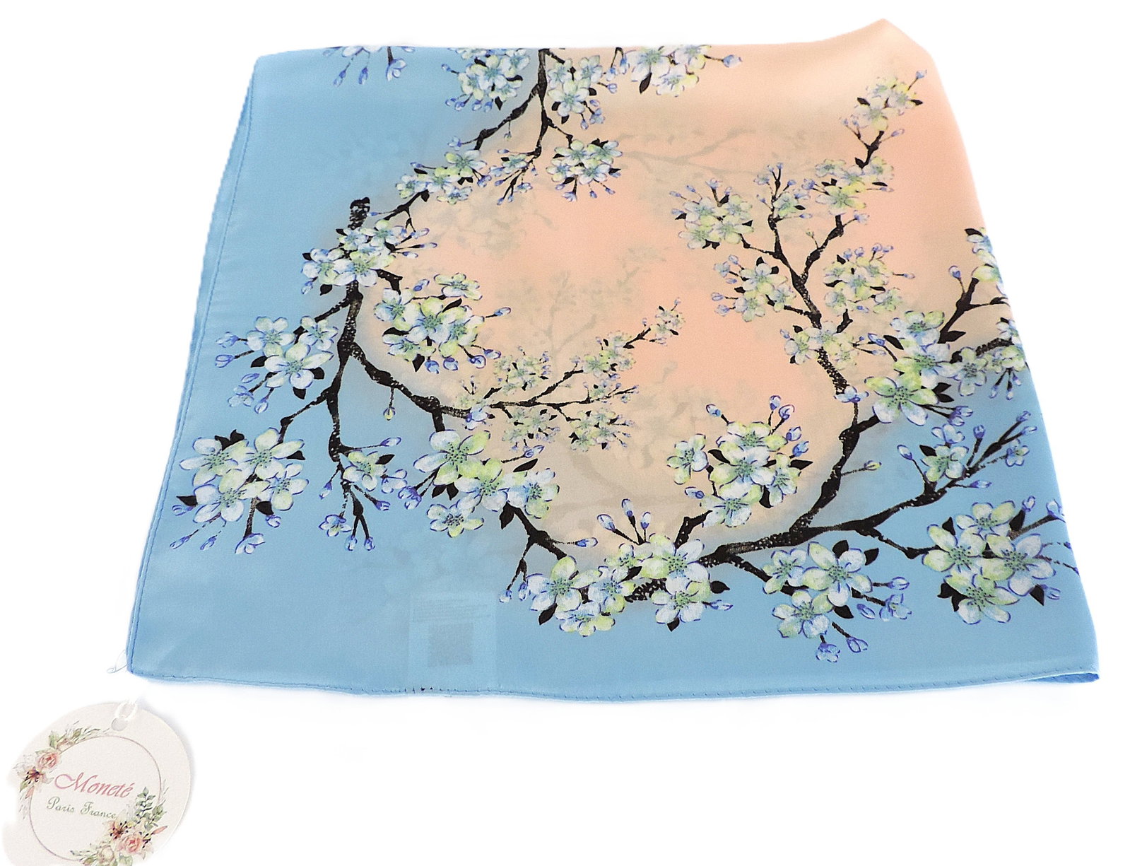Moneté Paris 100% Silk Floral Print Scarf 'New' - 3