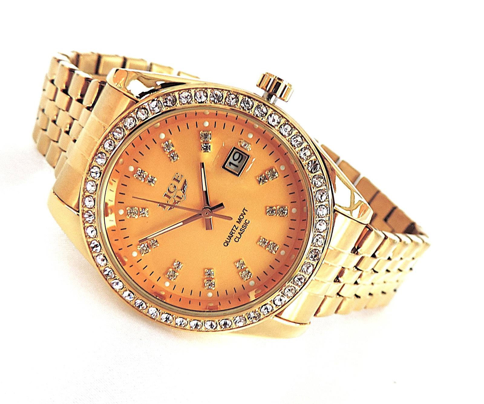 LIGE Men's Bracelet Watch Quartz Movement 41mm Dial 'New Boxed' - 6