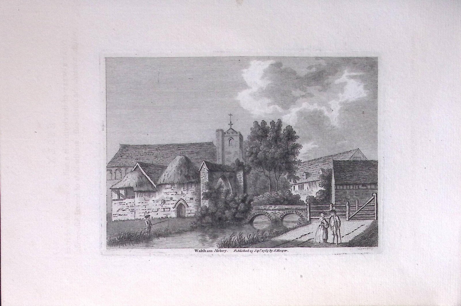 Essex Waltham Abbey Francis Grose Rare 240 Years-Old Copper Engraving-22: Title: Essex Waltham Abbey Francis Grose Rare 240 Years-Old Copper Engraving-22 Description: This Antique Book Plates Was Removed from an 8 Volume Edition. Francis Grose's Antiquities of England and