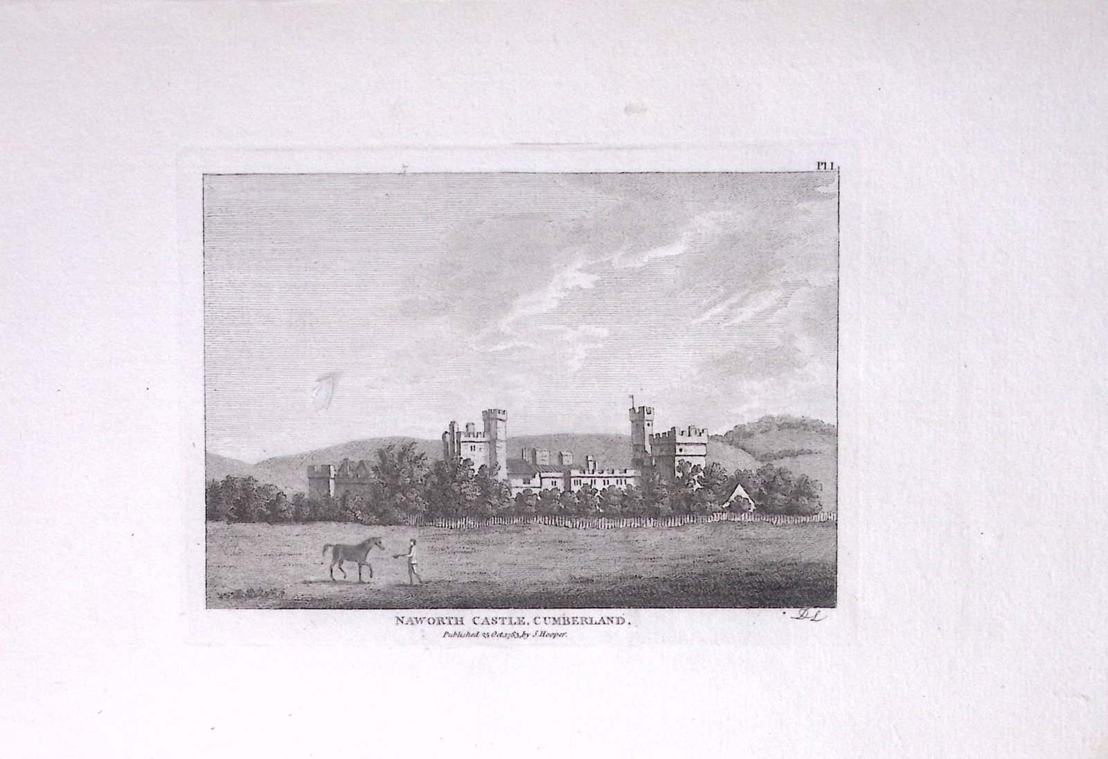 Cumbria Naworth Castle Francis Grose Rare 240 Years-Old Copper Engraving-1: Title: Cumbria Naworth Castle Francis Grose Rare 240 Years-Old Copper Engraving-1 Description: This Antique Book Plates Was Removed from an 8 Volume Edition. Francis Grose's Antiquities of Engl