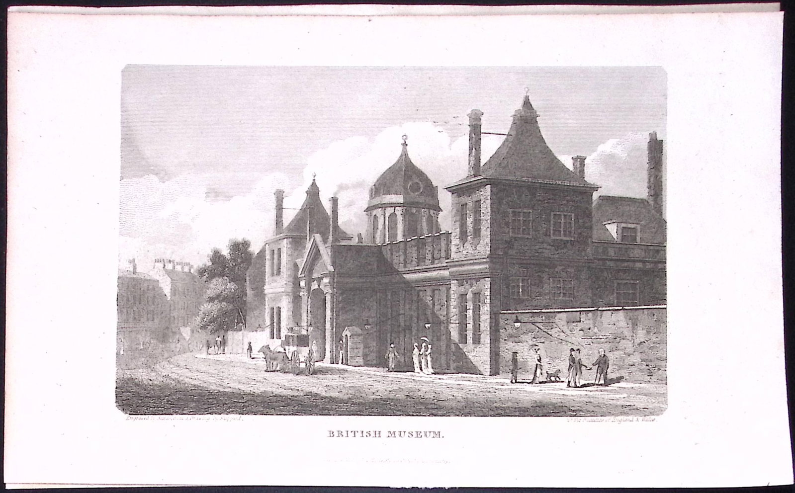 British Museum City of London Antique 200 Years-Old Steel-Engraving-275: Title: British Museum City of London Antique 200 Years-Old Steel-Engraving-275 Description: This London Georgian Antique Print Was Removed from a First Edition of. The Beauties of England and W
