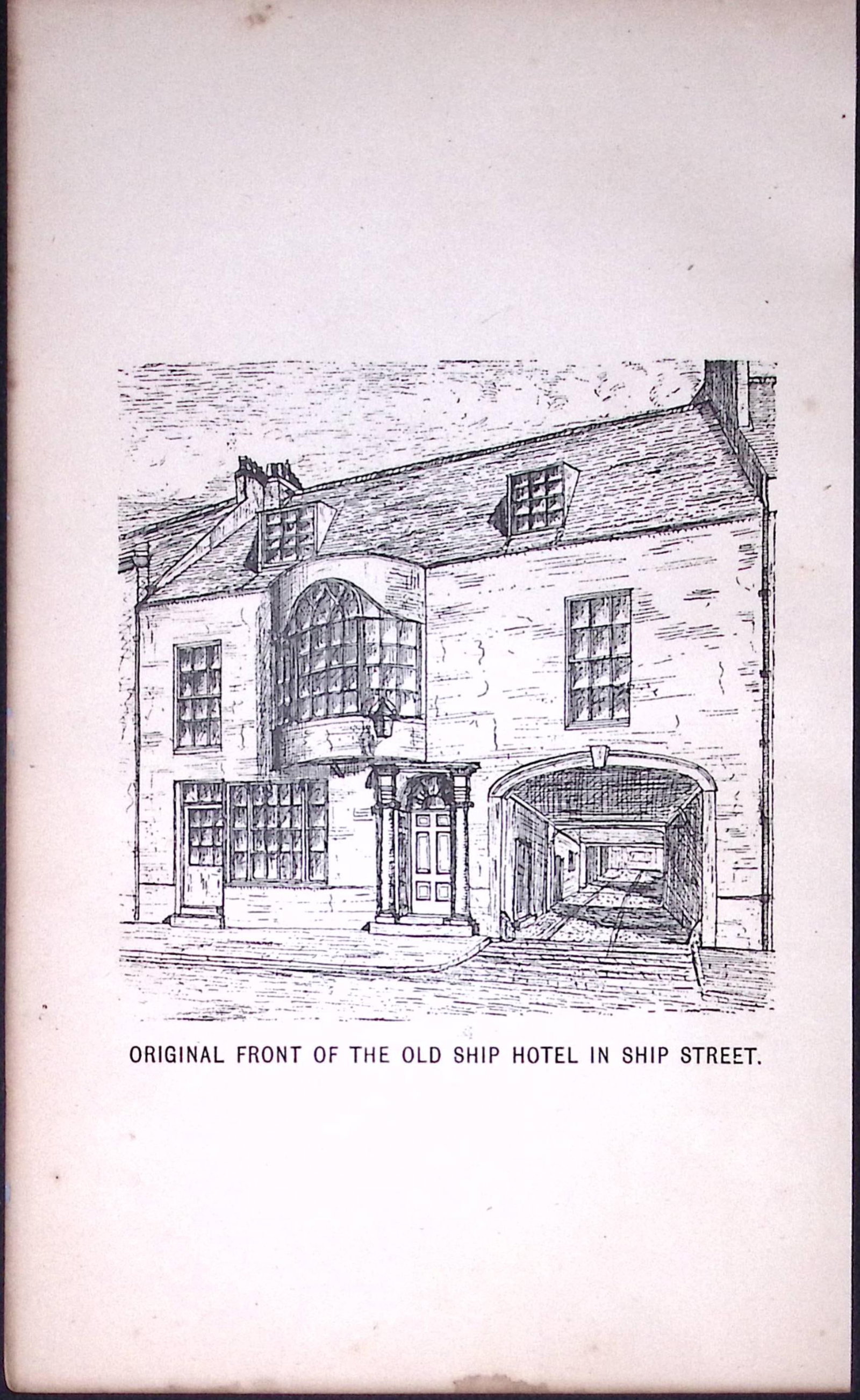 Brighton Old Ship Hotel Ship Street Antique 134-Year-Old Print-13-TR (1 of 2)
