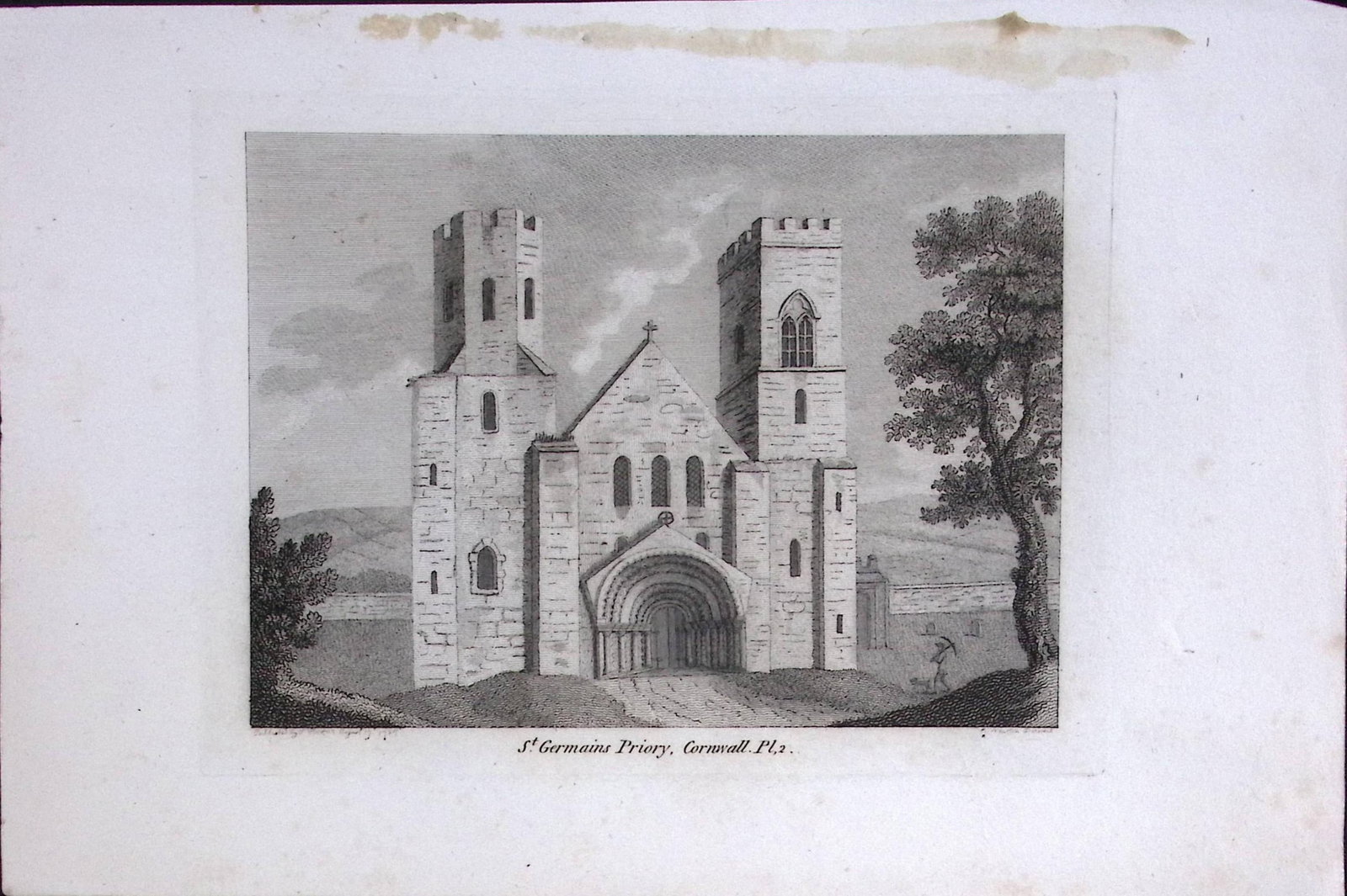 Cornwall St German’s Priory Francis Grose Rare 240 Years-Old Copper Engraving-6: Title: Cornwall St German’s Priory Francis Grose Rare 240 Years-Old Copper Engraving-6 Description: This Antique Book Plates Was Removed from an 8 Volume Edition. Francis Grose's Antiquit
