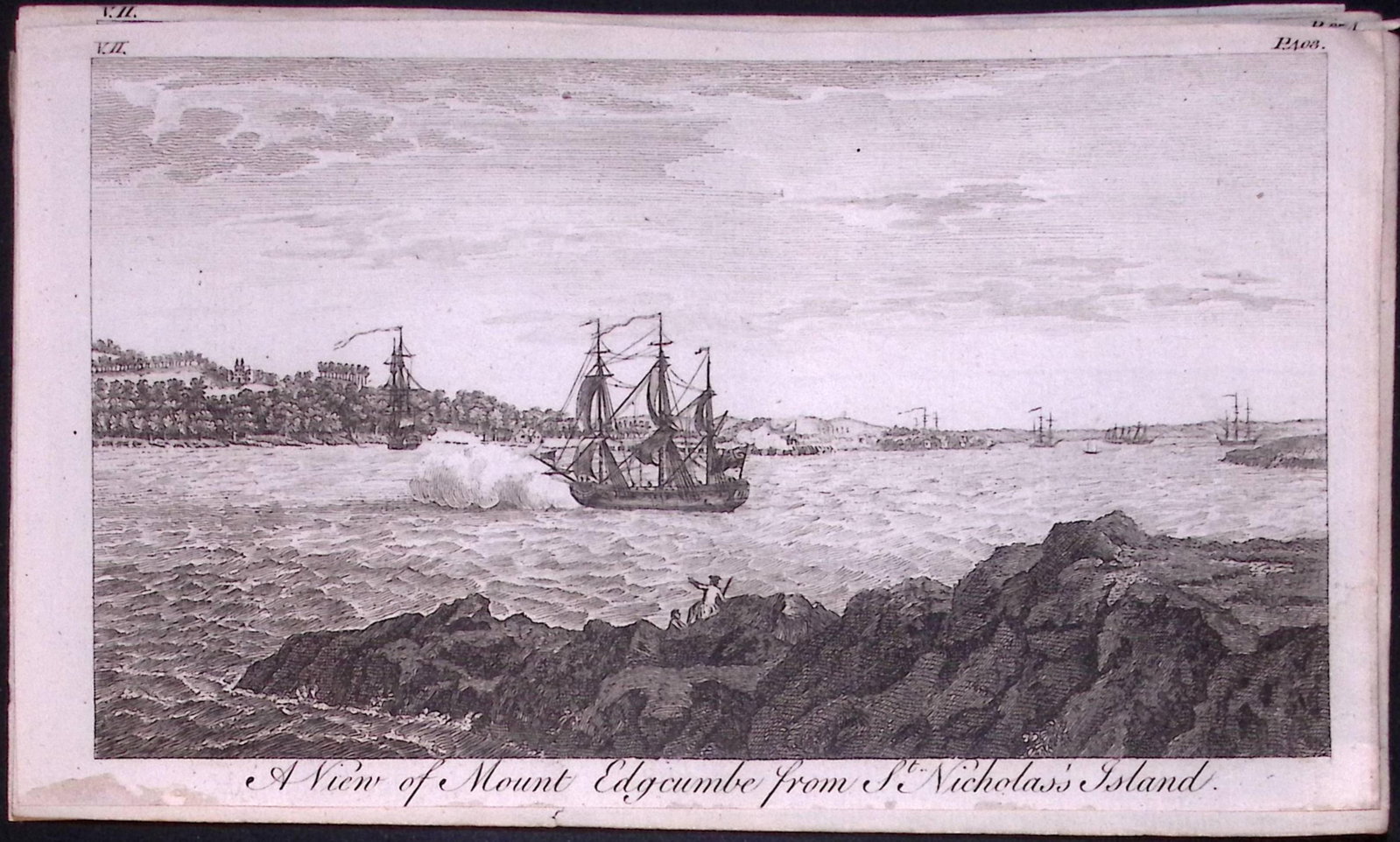 St Nicholas Island Devon Rare 1776 Georgian Copper Antique Engraving -39a: Title: St Nicholas Island Devon Rare 1776 Georgian Copper Antique Engraving -39a Description: This Nearly 250-Year-Old Antique Piece Was Removed from an Edition of. A New Display of the Beauties of