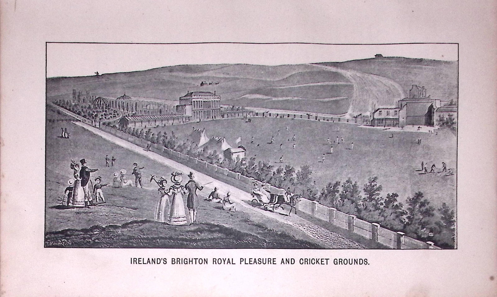 Brighton Royal Pleasure & Cricket Grounds Antique 134-Year-Old Print-5-TR: Title: Brighton Royal Pleasure & Cricket Grounds Antique 134-Year-Old Print-5-TR Description: This Print Has Been Removed from an Antique Edition of. Peep in The Past Brighton in The Olden Time