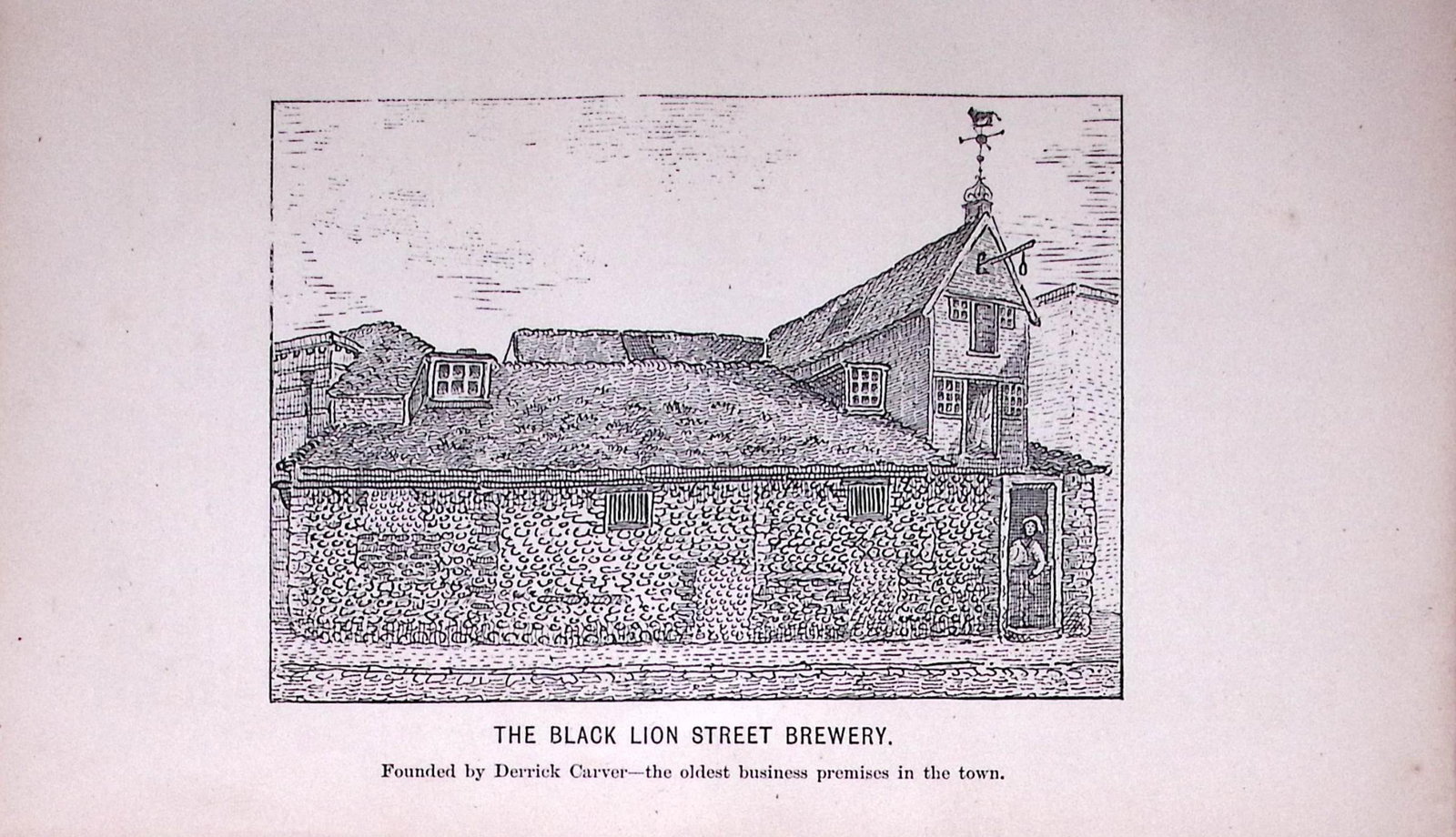 Brighton The Black Lion Street Brewery Antique 134-Year-Old Print-14-TR: Title: Brighton The Black Lion Street Brewery Antique 134-Year-Old Print-14-TR Description: This Print Has Been Removed from an Antique Edition of. Peep in The Past Brighton in The Olden Time by John