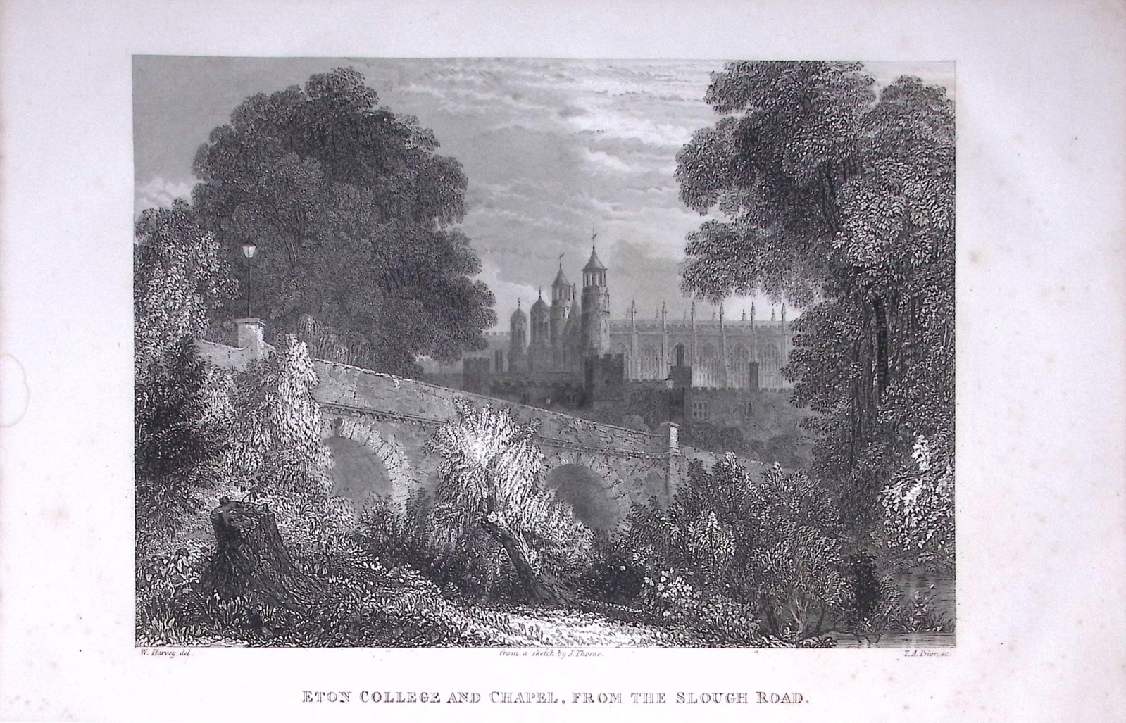 Eton College And Chapel Slough Road Antique 175-Year-Old Engraved Print-2-TR: Title: Eton College And Chapel Slough Road Antique 175-Year-Old Engraved Print-2-TR Description: The Land We Live In: Pictorial Sketch Book of British Islands. 1850 This Engraved Print Has Been