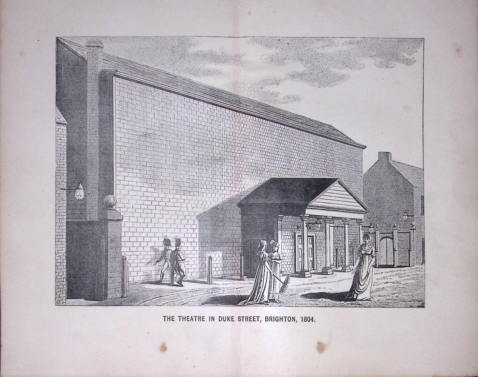 Brighton The Theatre Duke Street (1804) Large Antique 134-Year-Old Print-31-TR: Title: Brighton The Theatre Duke Street (1804) Large Antique 134-Year-Old Print-31-TR Description: This Print Has Been Removed from an Antique Edition of. Peep in The Past Brighton in The Olden Time