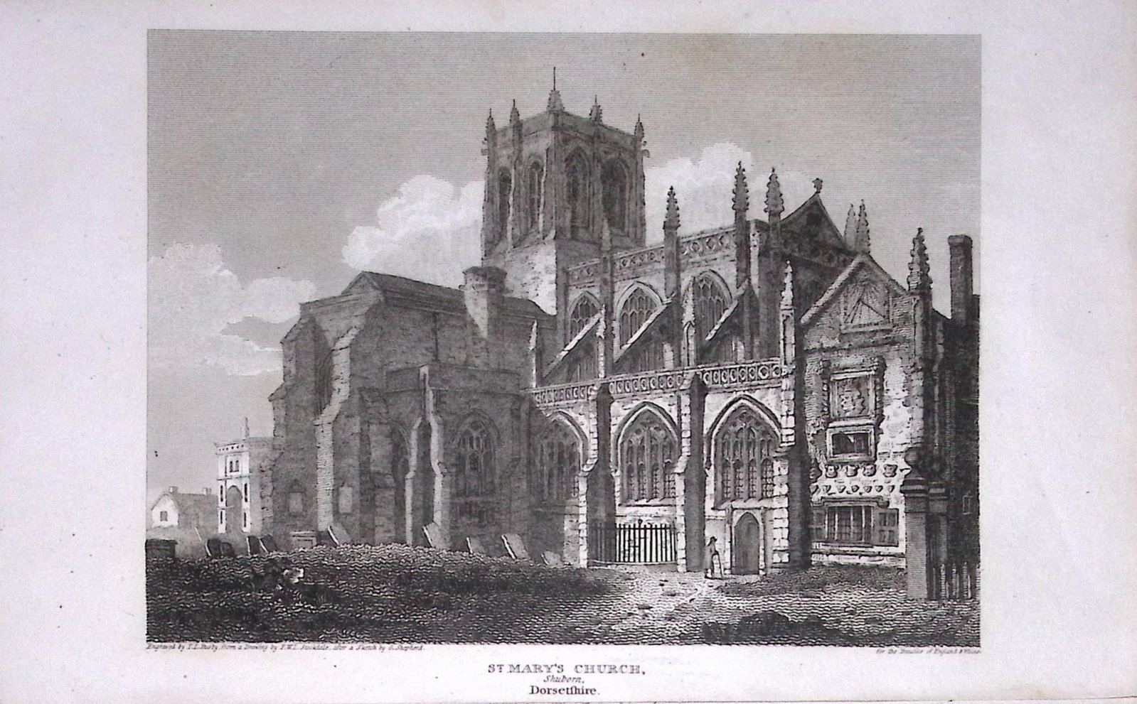 St Marys Church Dorsetshire Antique 223 Years-Old Georgian Steel-Engraving-181: Title: St Marys Church Dorsetshire Antique 223 Years-Old Georgian Steel-Engraving-181 Description: This Dorsetshire Georgian Antique Print Was Removed from a First Edition of. The Beauties of E