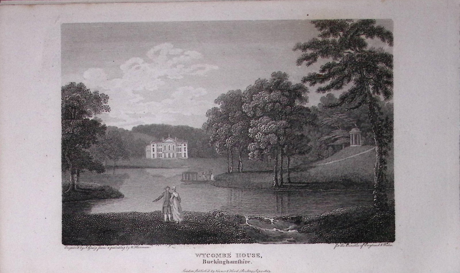 Wycombe House Bucks Antique 225 Years-Old Georgian Steel-Engraving-415: Title: Wycombe House Bucks Antique 225 Years-Old Georgian Steel-Engraving-415 Description: This Georgian Antique Print Was Removed from a First Edition of. The Beauties of England and Wales Antique