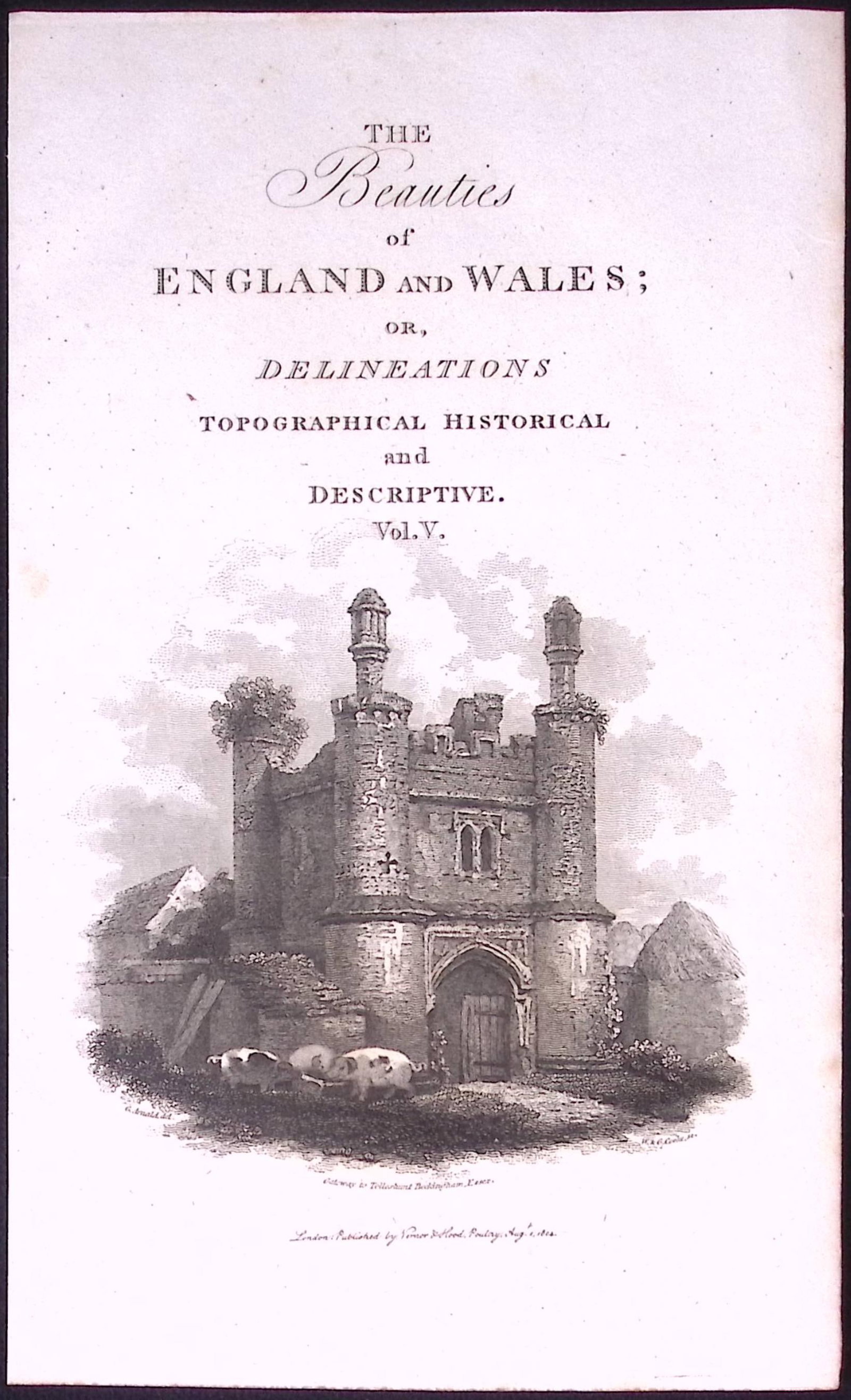 Essex Gateway Tolleshunt- Beckingham Antique 222 Years-Old Steel-Engraving-167 (1 of 2)
