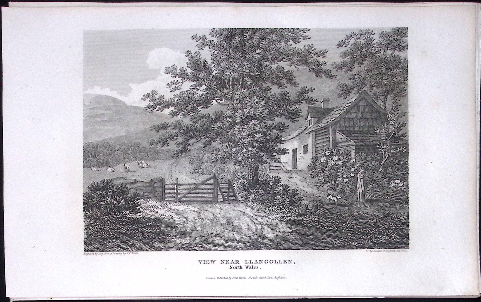 Llangollen View Wales Antique 213 Years-Old Georgian Steel-Engraving-19: Title: Llangollen View Wales Antique 213 Years-Old Georgian Steel-Engraving-19 Description: Llangollen View Wales Antique 213 Years-Old Georgian Steel-Engraving-199. This North Wales Georgian A