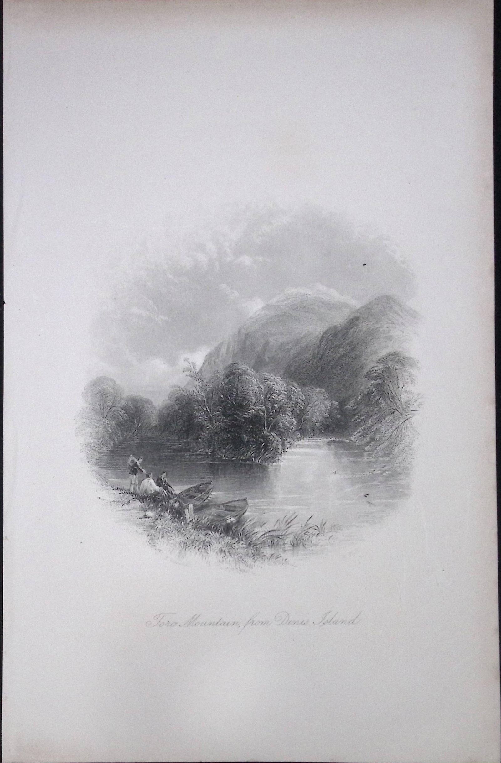 Ireland Tara Mountains Dinis Island Killarney Antique 183 Years-Old Steel-Engraving-30. (1 of 1)