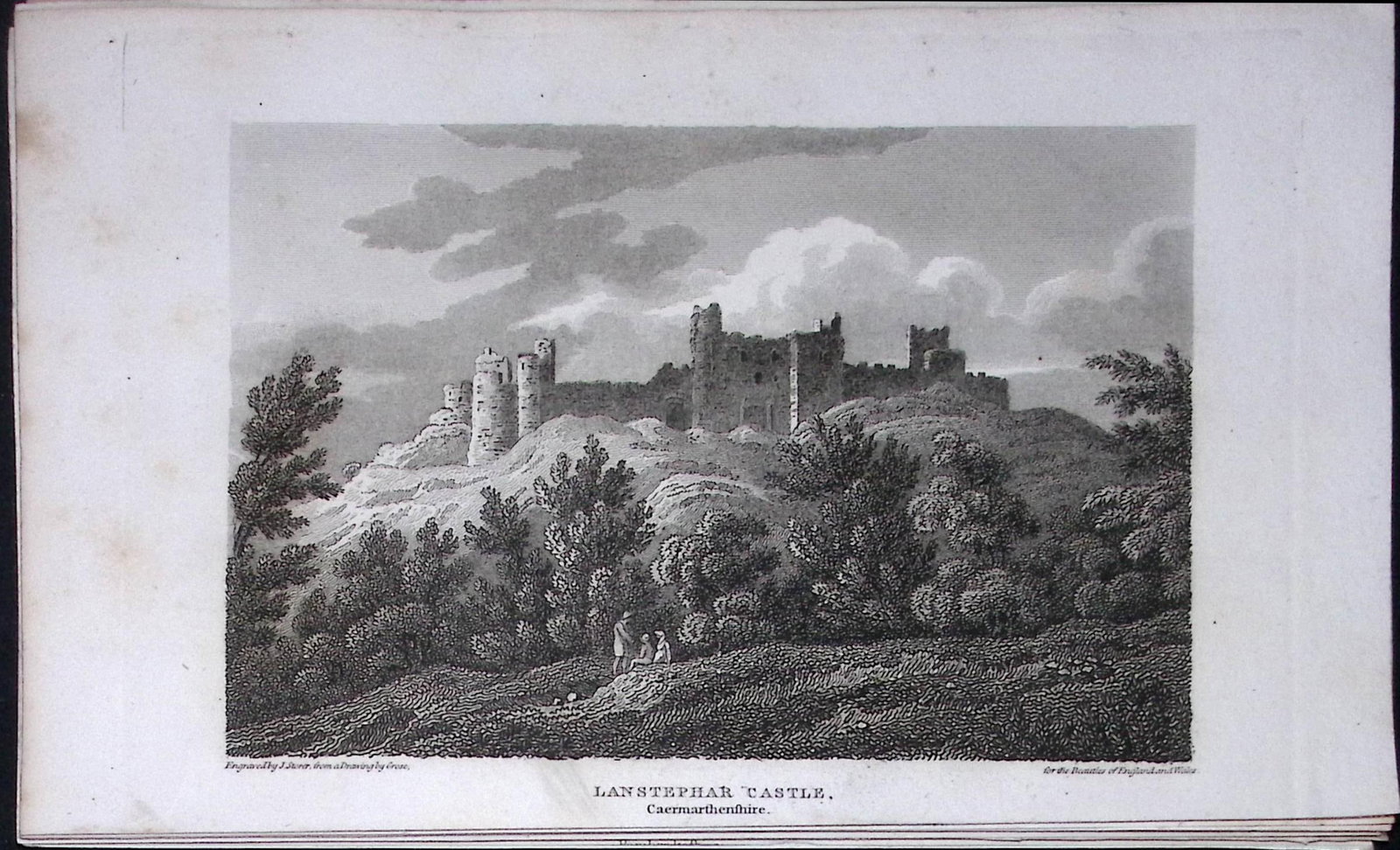 Lanstephar Castle Wales Antique 211 Years-Old Georgian Steel-Engraving-485: Title: Lanstephar Castle Wales Antique 211 Years-Old Georgian Steel-Engraving-485 Description: Lanstephar Castle Wales Antique 211 Years-Old Georgian Steel-Engraving-485 This Welsh Georgian Antique